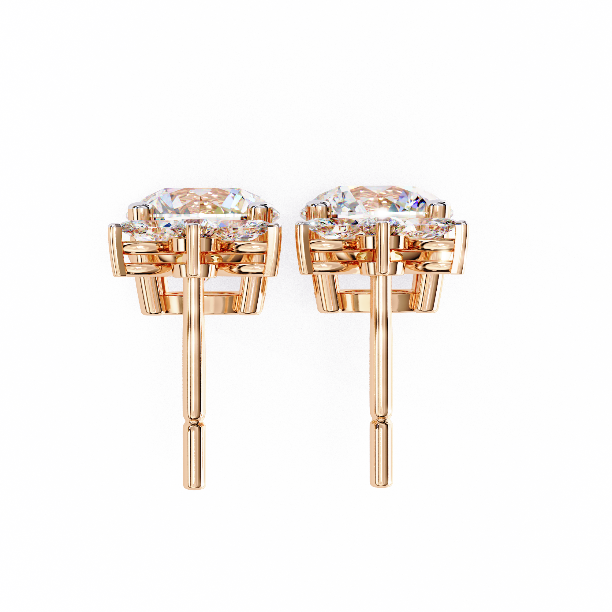 Eternal Cascade: 2.02 Carat Round & Marquise Lab Grown Diamond Dangle Earrings