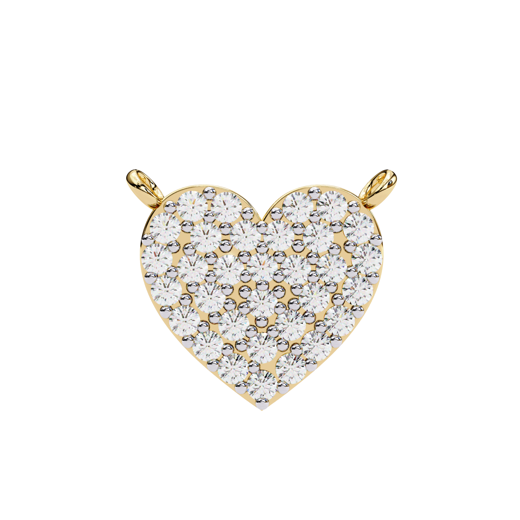 Elegant 0.21ct EF/VS Round Shape Lab-Grown Diamond Heart Pendant Necklace