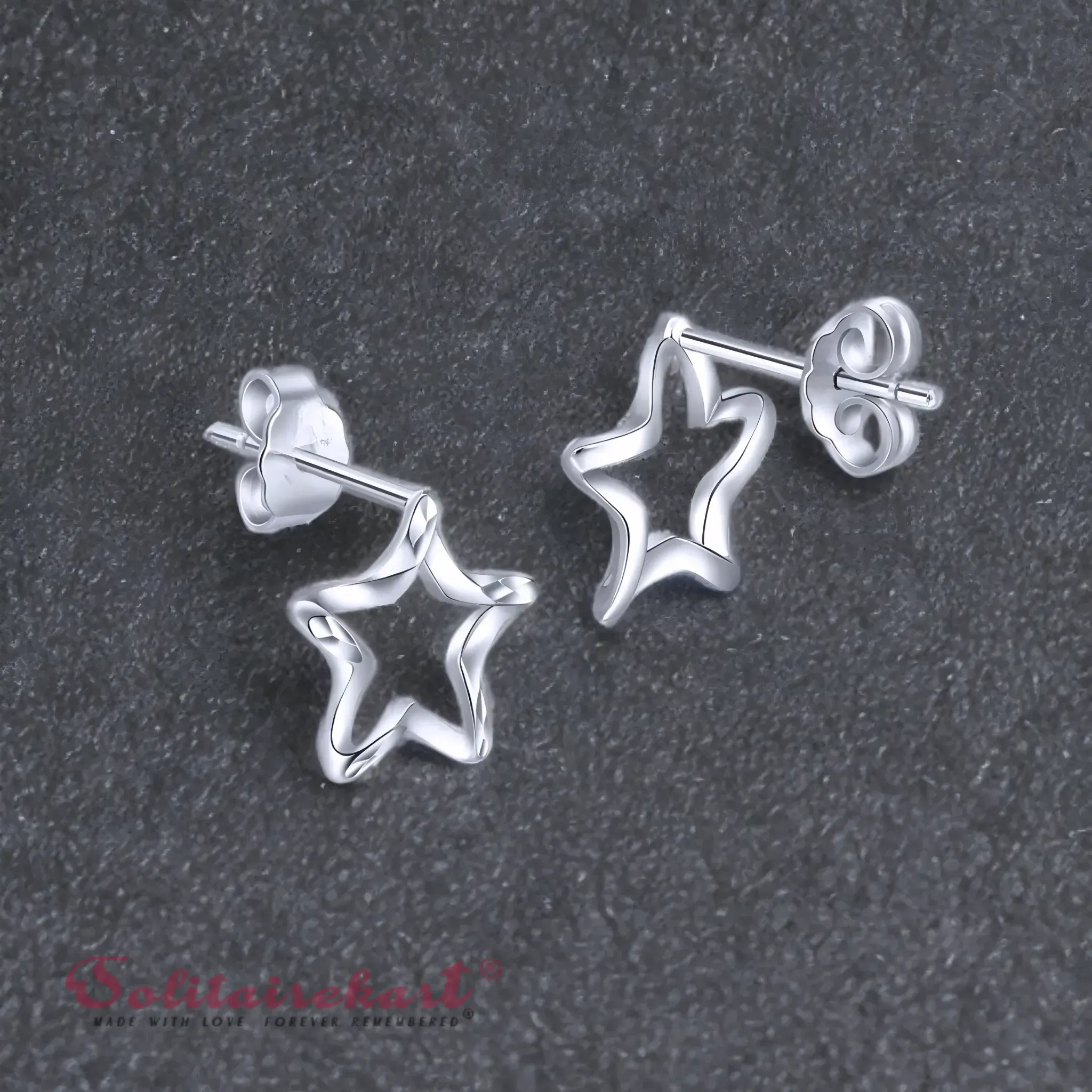 Solitairekart 2.17grm Star Studs