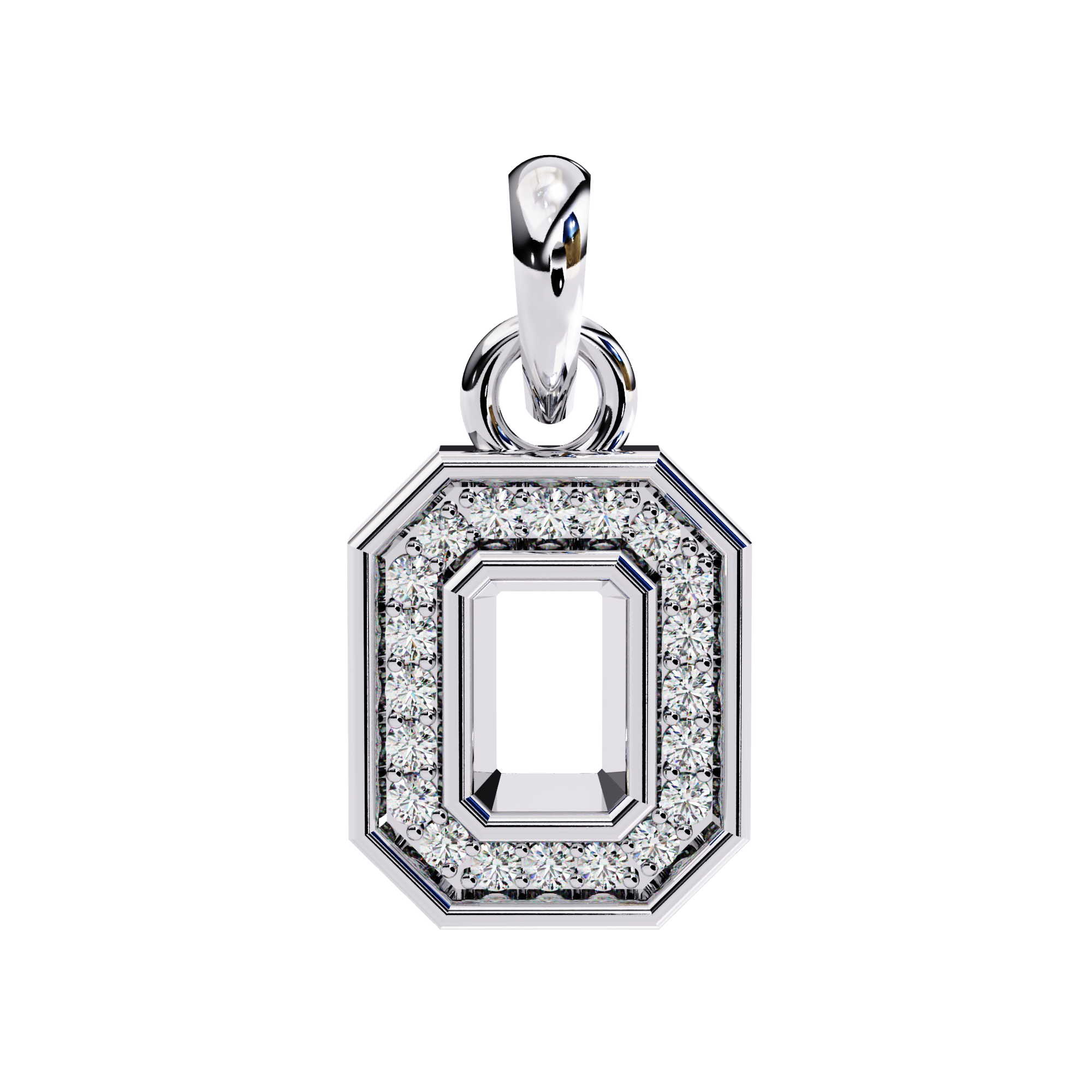 Elegant 0.16ct EF/VS Round Shape Lab-Grown Diamond Halo Pendant Necklace