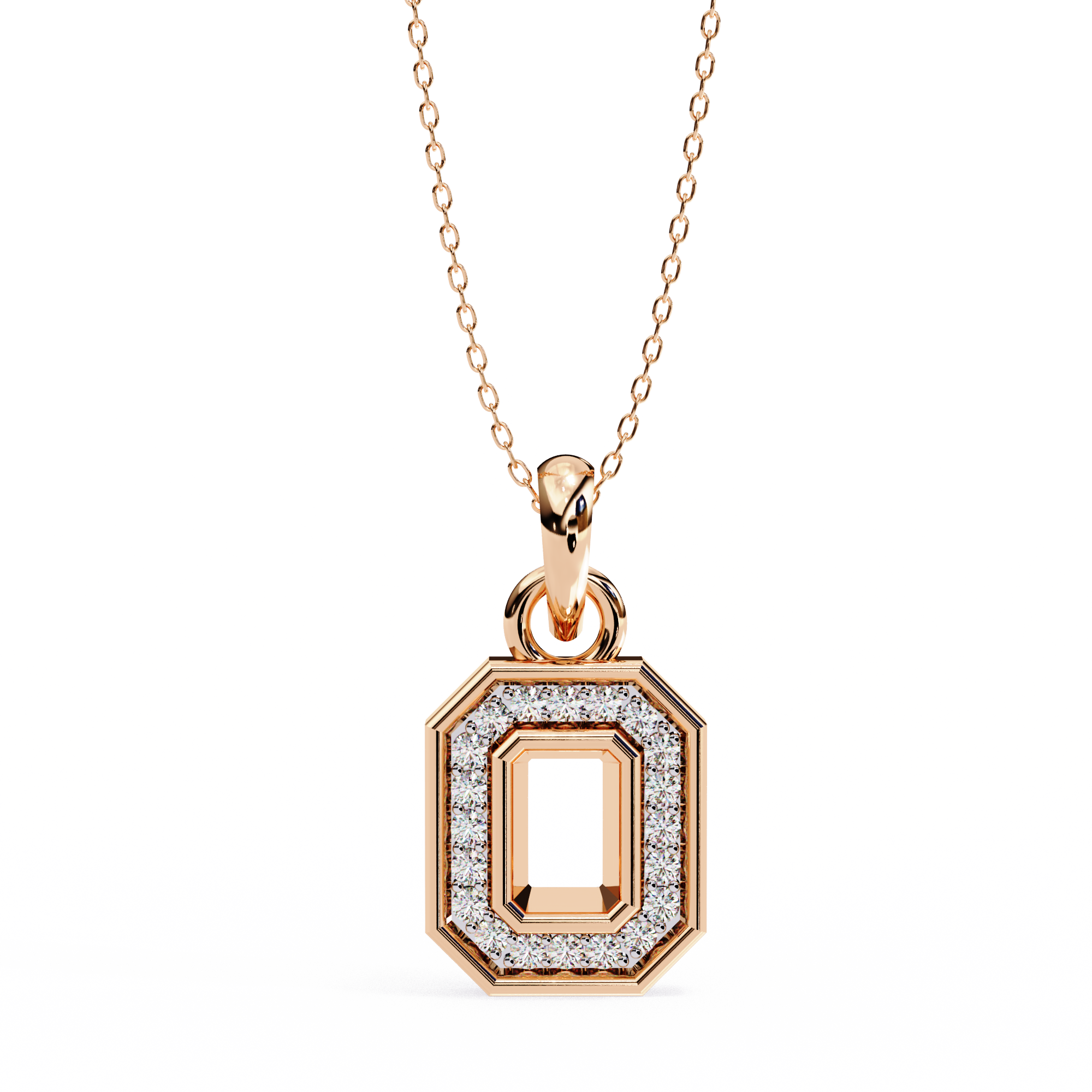Elegant 0.16ct EF/VS Round Shape Lab-Grown Diamond Halo Pendant Necklace
