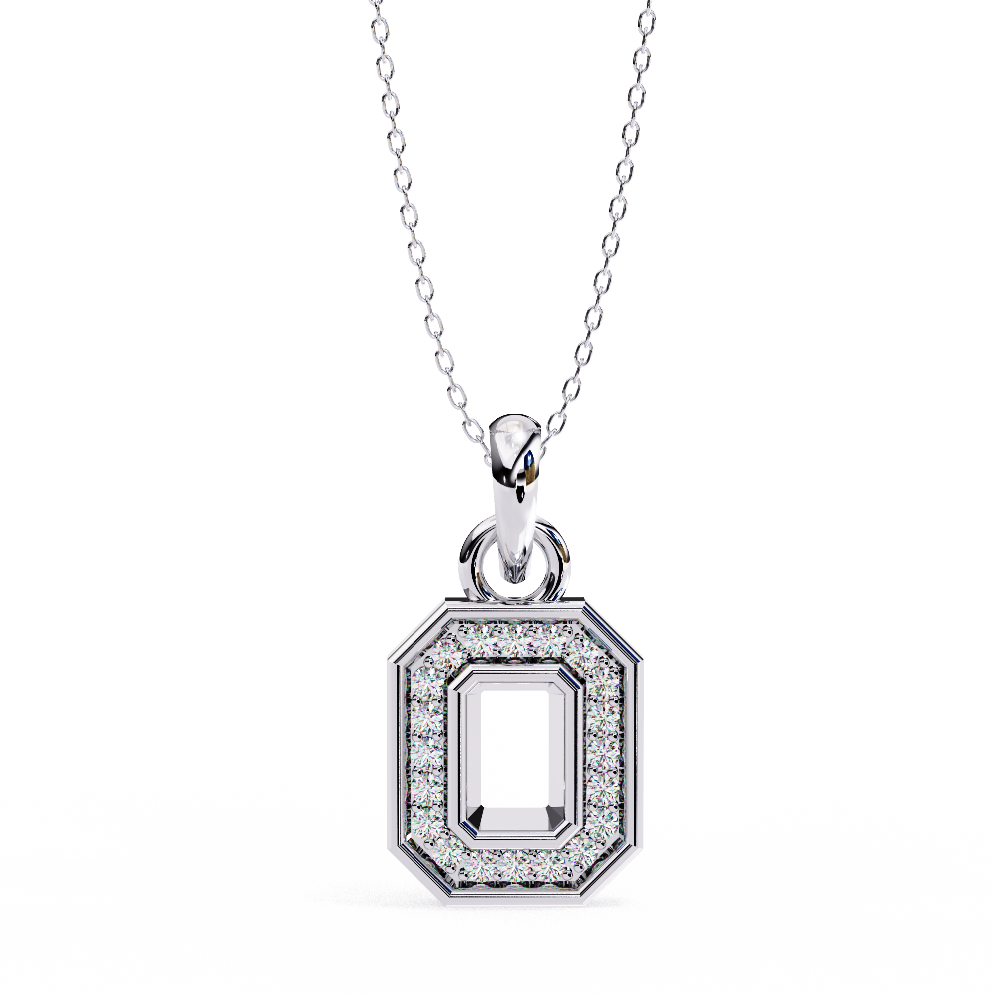 Solitairekart 0.16ct Natural Diamond Pendant-HI Color, VS-SI Clarity