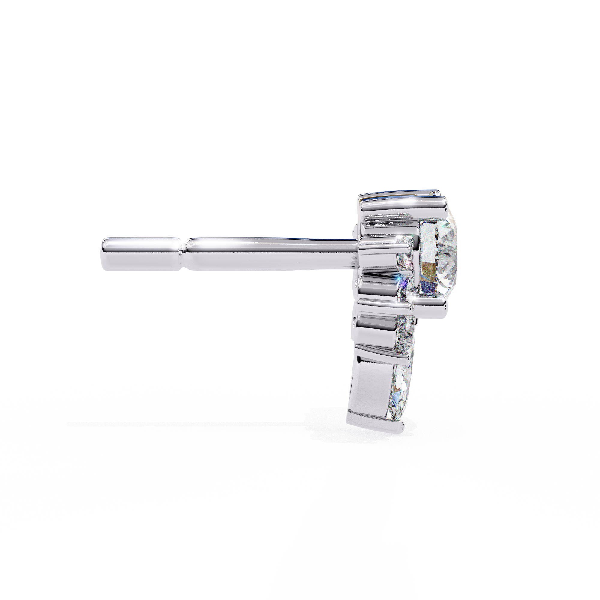 0.68ct Starburst Diamond Stud Earrings – Solitairekart