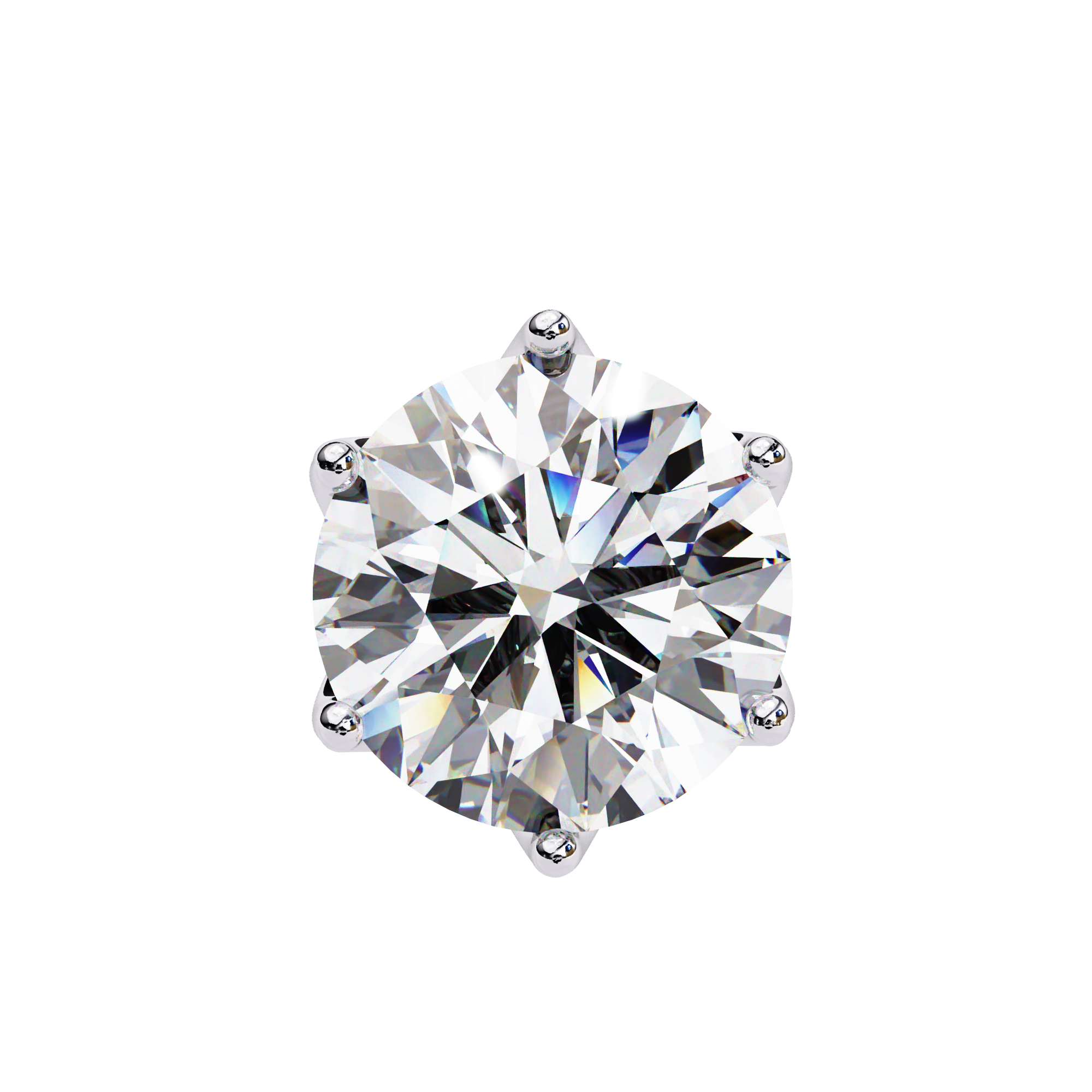 Timeless Sparkle 2.62ct Round Shape E/VS2 Lab-Grown Diamond Stud Earrings