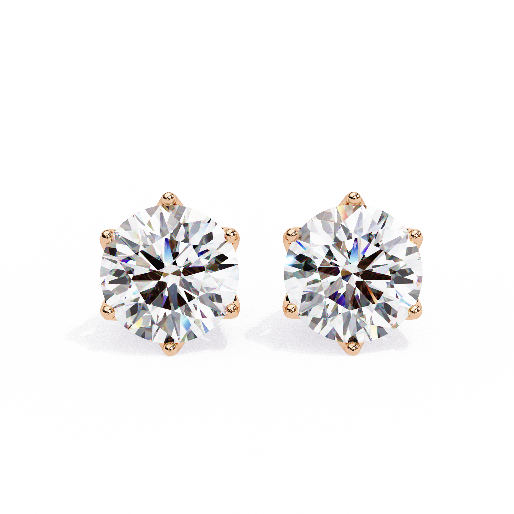 Solitairekart 2.62ct Round Diamond Stud Earrings