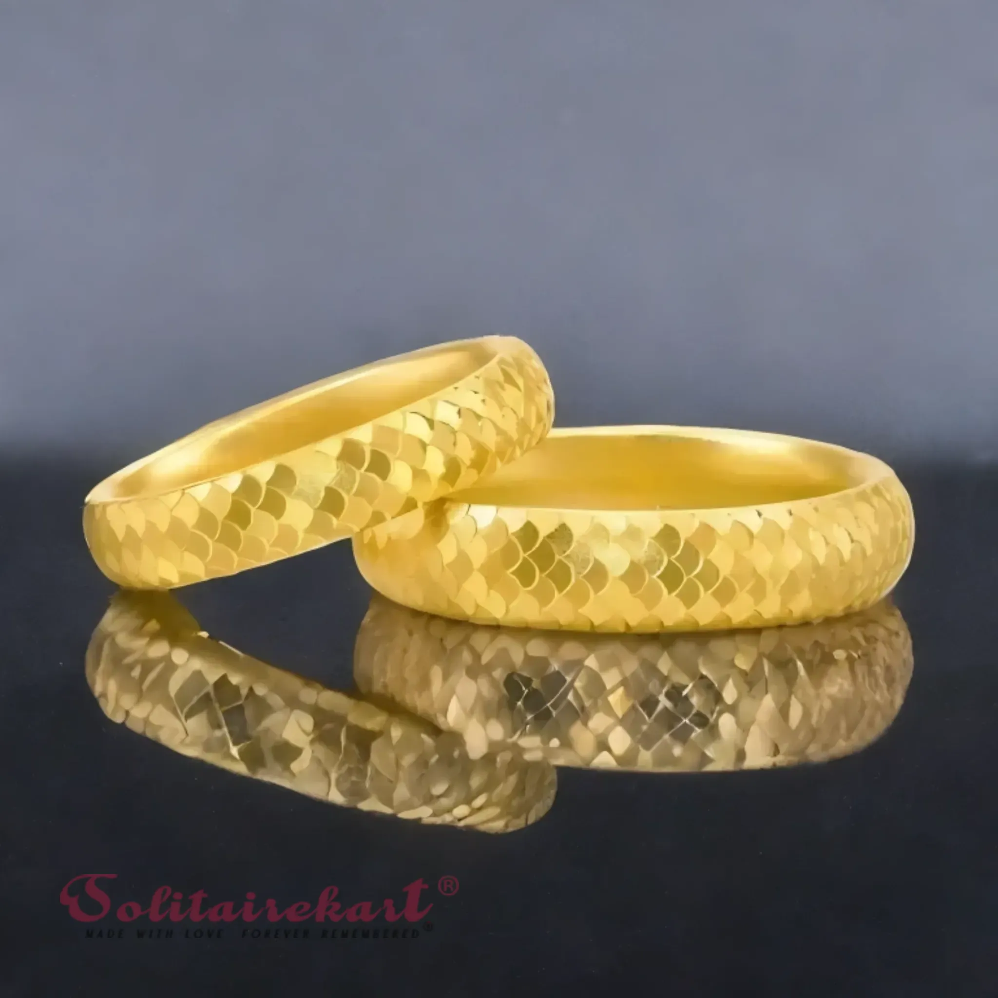 14K 11.04g Gold Couple Rings – Elegant Design