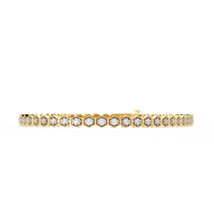 Solitairekart 1.09ct Round Cut Lab Grown Diamond Tennis Bracelet