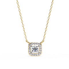Solitairekart 0.30ct Natural Diamond Halo Luxe Pendant-HI Color, VS-SI Clarity