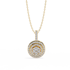 Solitairekart 0.26ct Natural Diamond Eternal Orbit Pendant-HI Color, VS-SI  Clarity