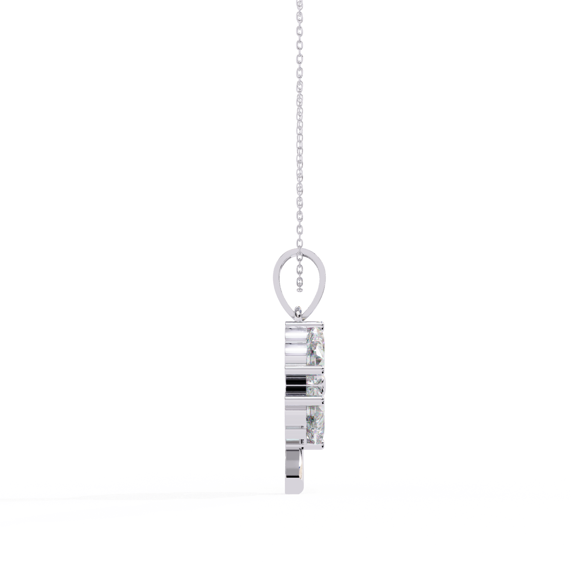 0.61ct Lab-Grown Diamond Pendant Necklace – Heart Shape EF/VS Radiance