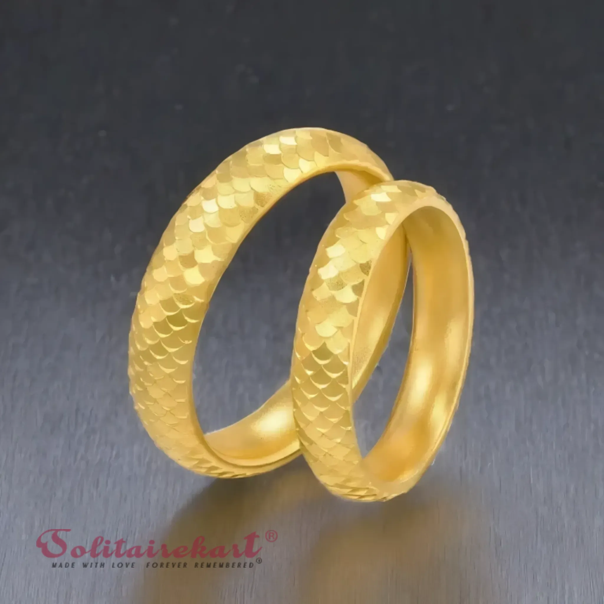14K 11.04g Gold Couple Rings – Elegant Design