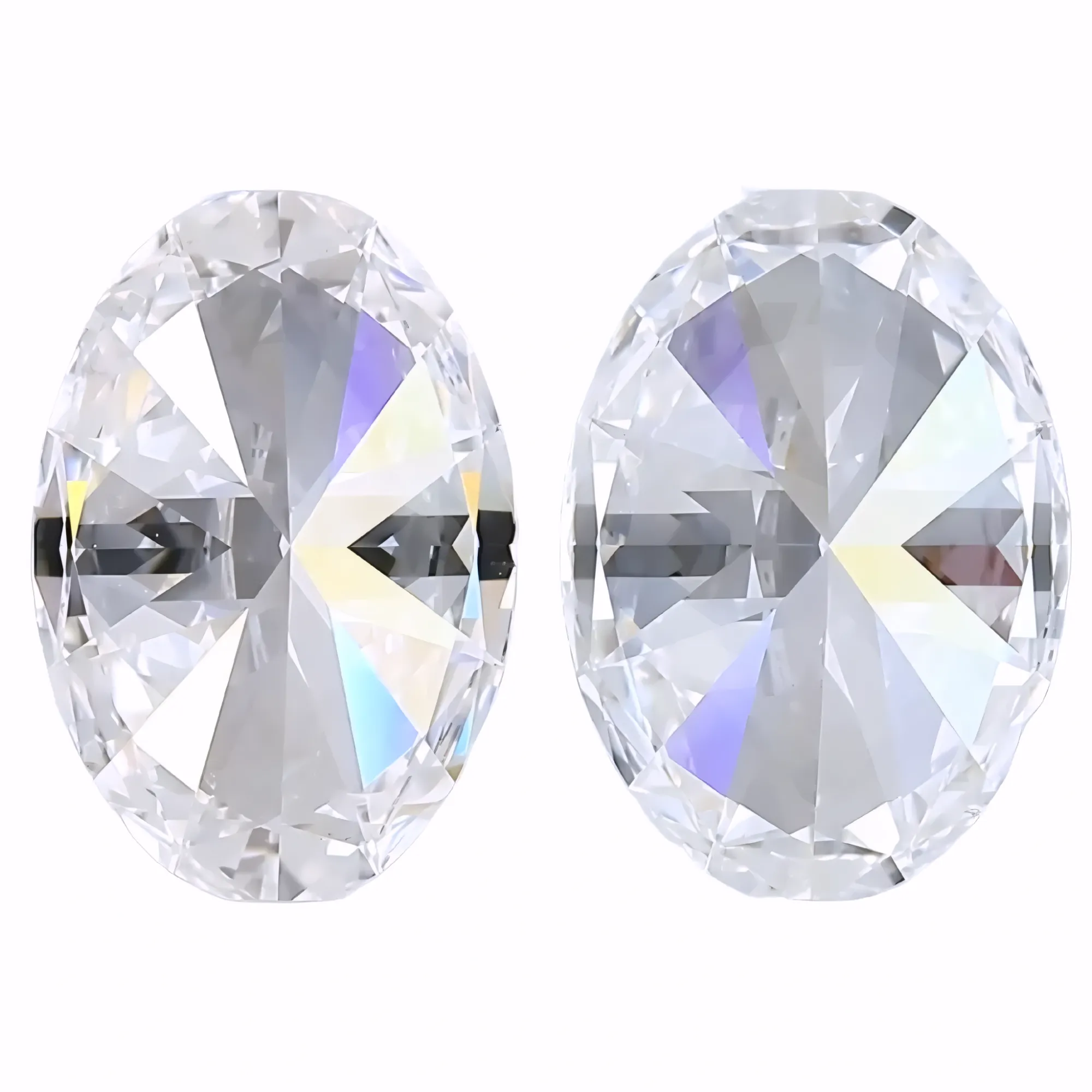 Solitairekart 2+2 Carat E Color, VS1 Clarity Combo Lab Grown Diamond For Studs