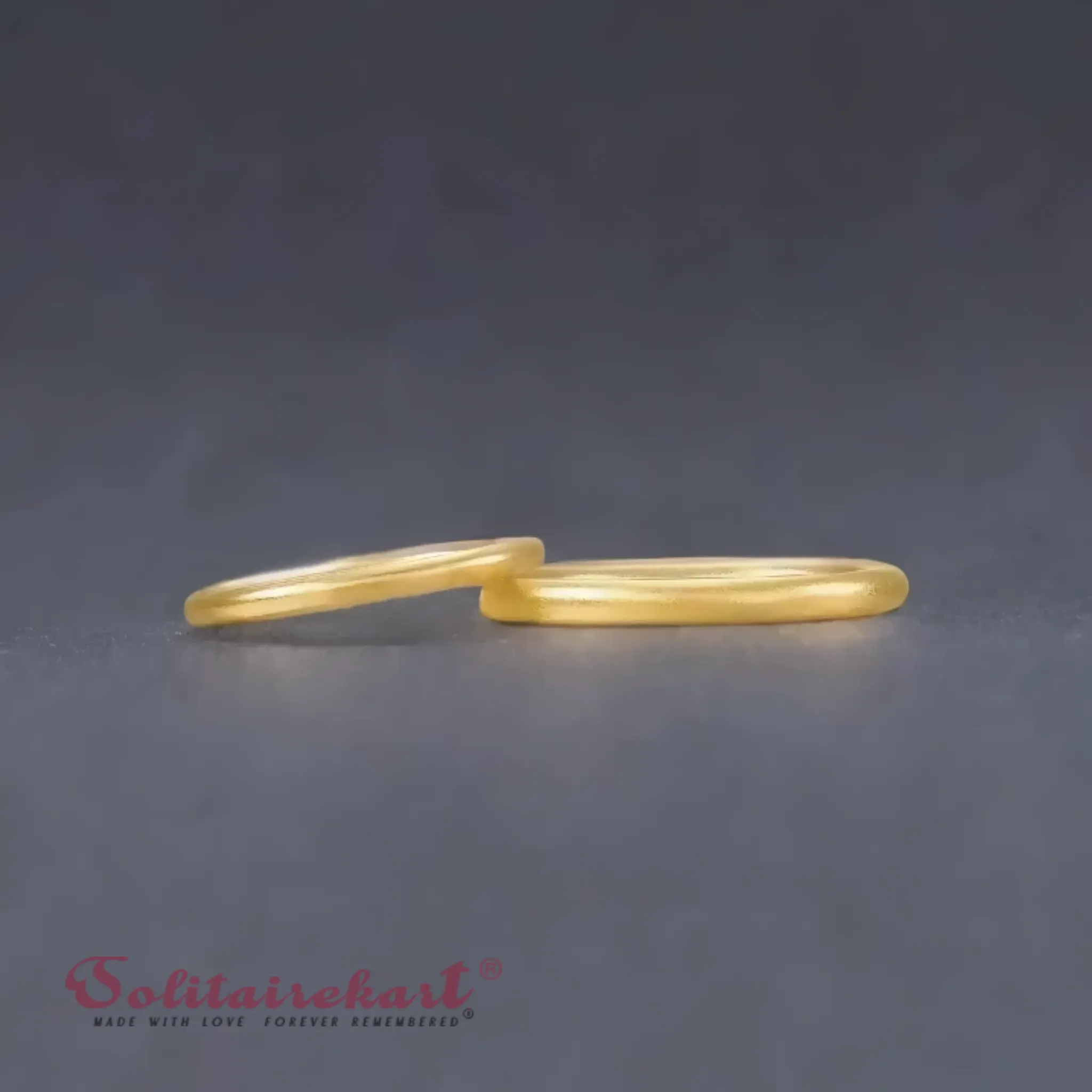 14K 3.11Grams Gold Couple Rings – Elegant Band Design