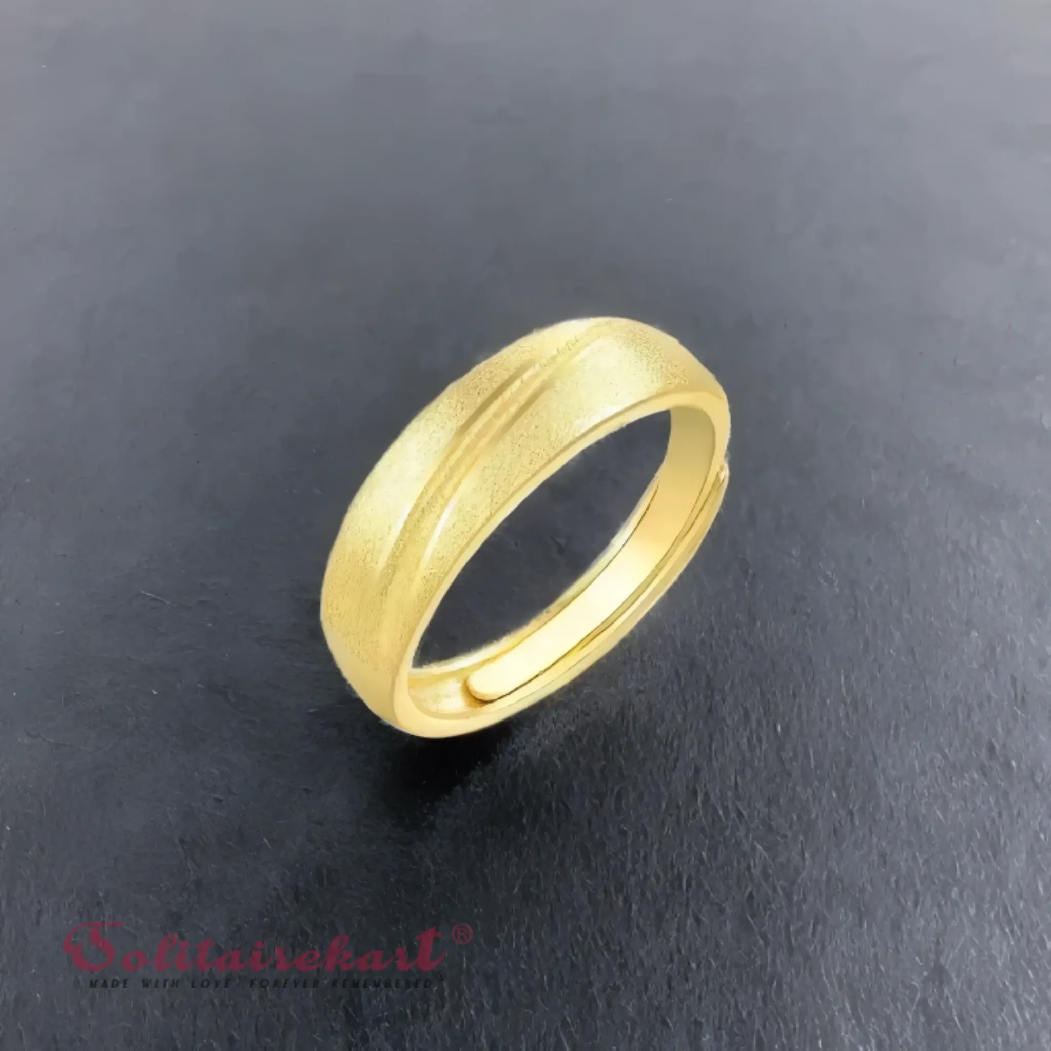 14K 5.43Grams Gold Couple Rings – Elegant Band Design