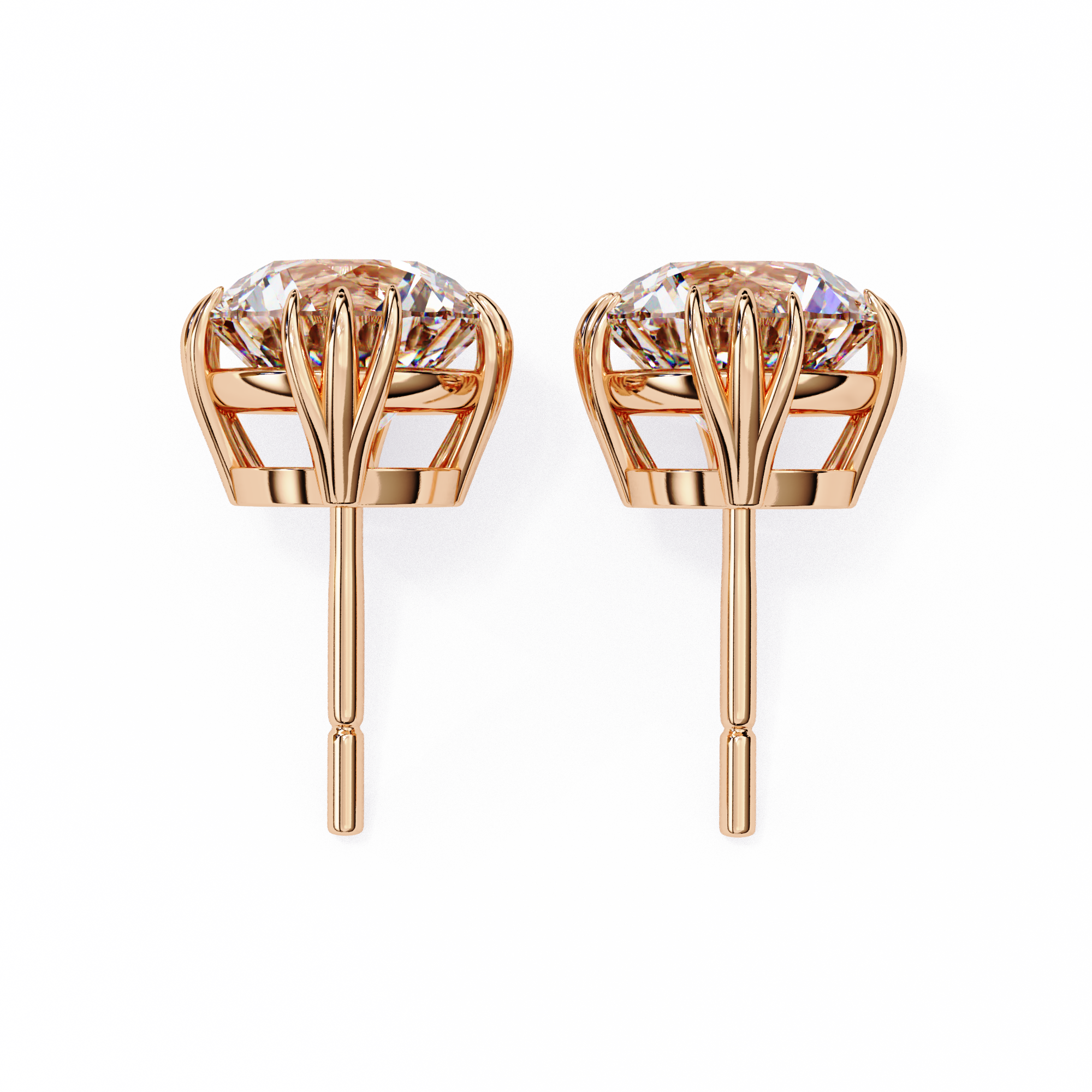 2.8ct Natural Diamond Studs | Solitairekart