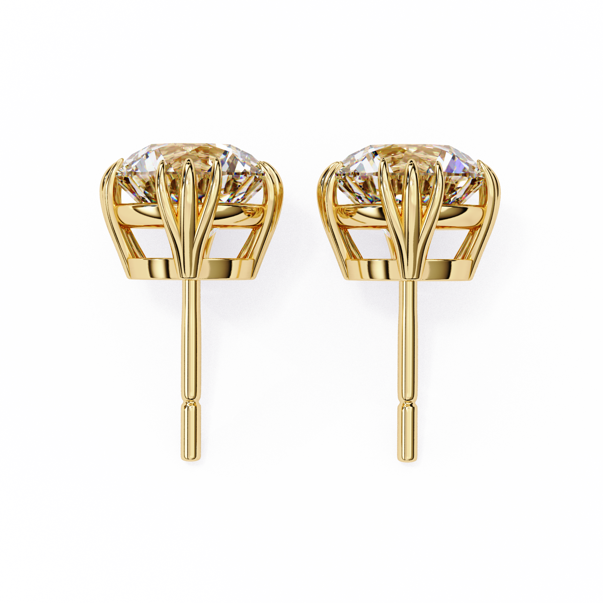 2.8ct Natural Diamond Studs | Solitairekart