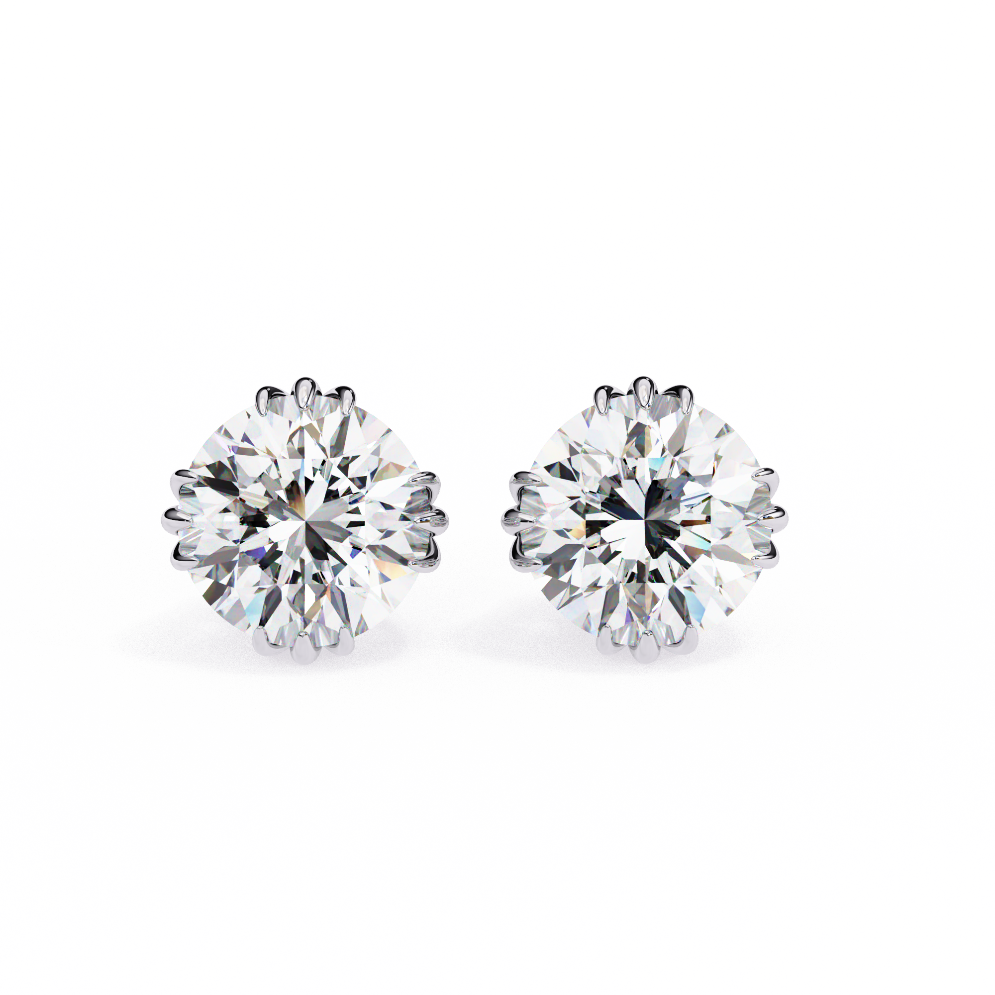 2.8ct Natural Diamond Studs | Solitairekart