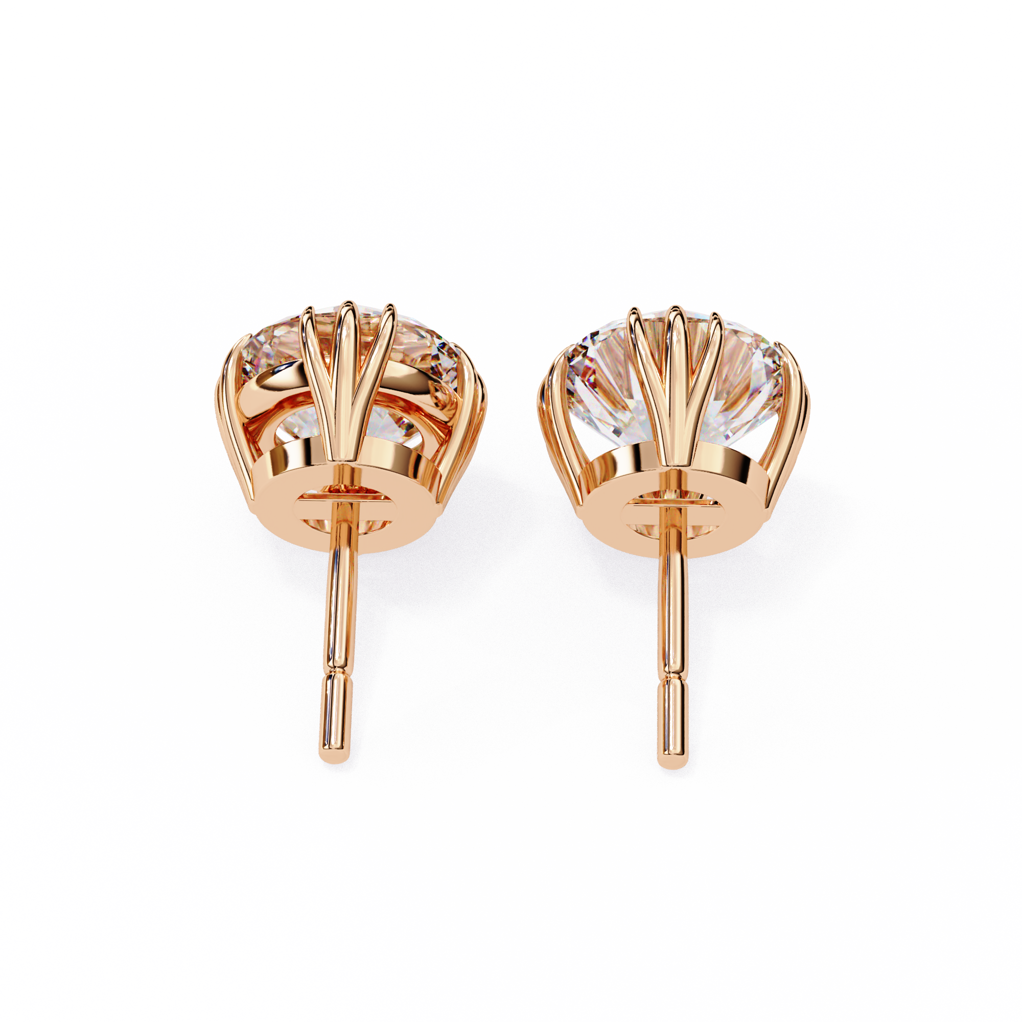 2.8ct Natural Diamond Studs | Solitairekart