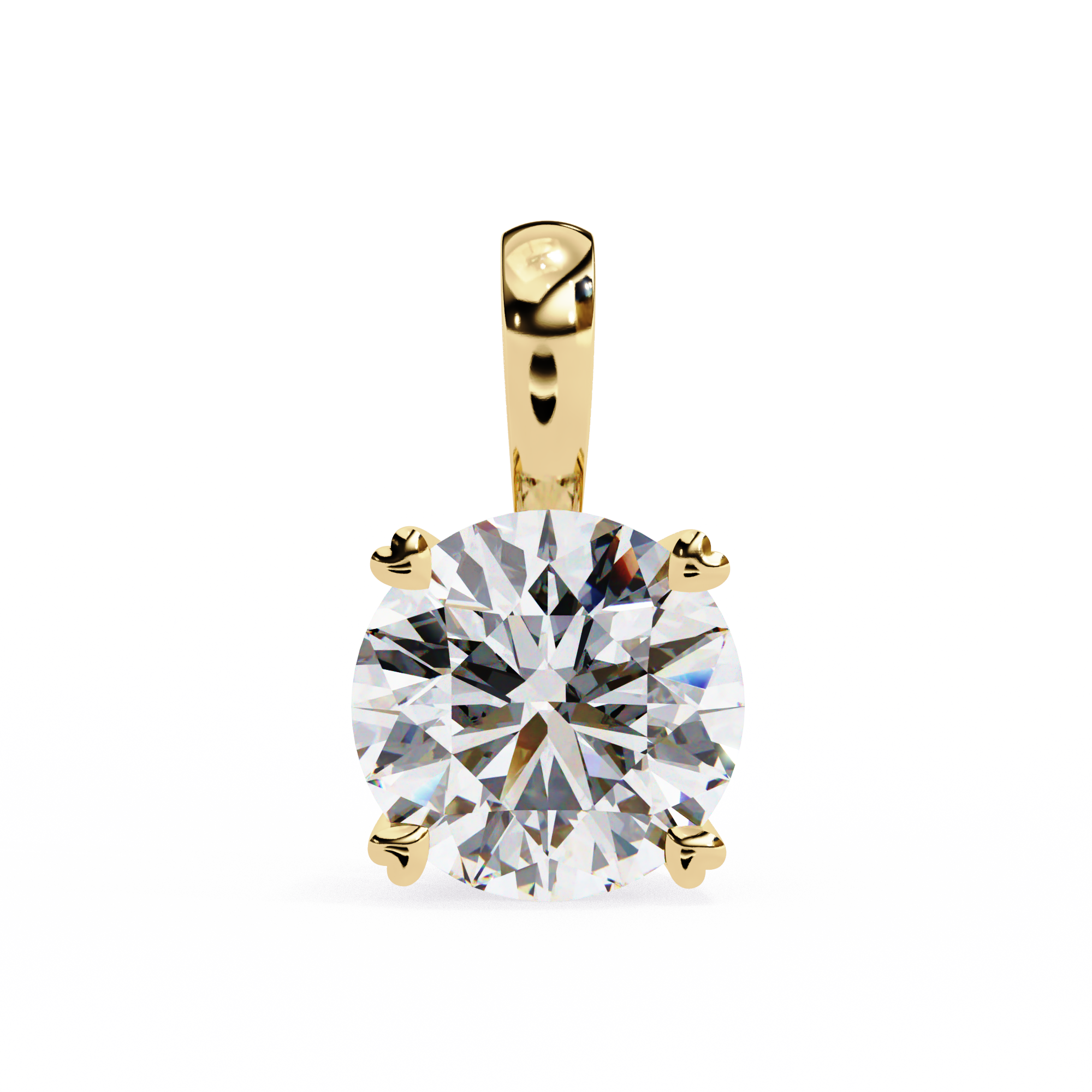 0.80 Carat Round Shape Lab-Grown Diamond Pendant Necklace – E Color VS2 Clarity