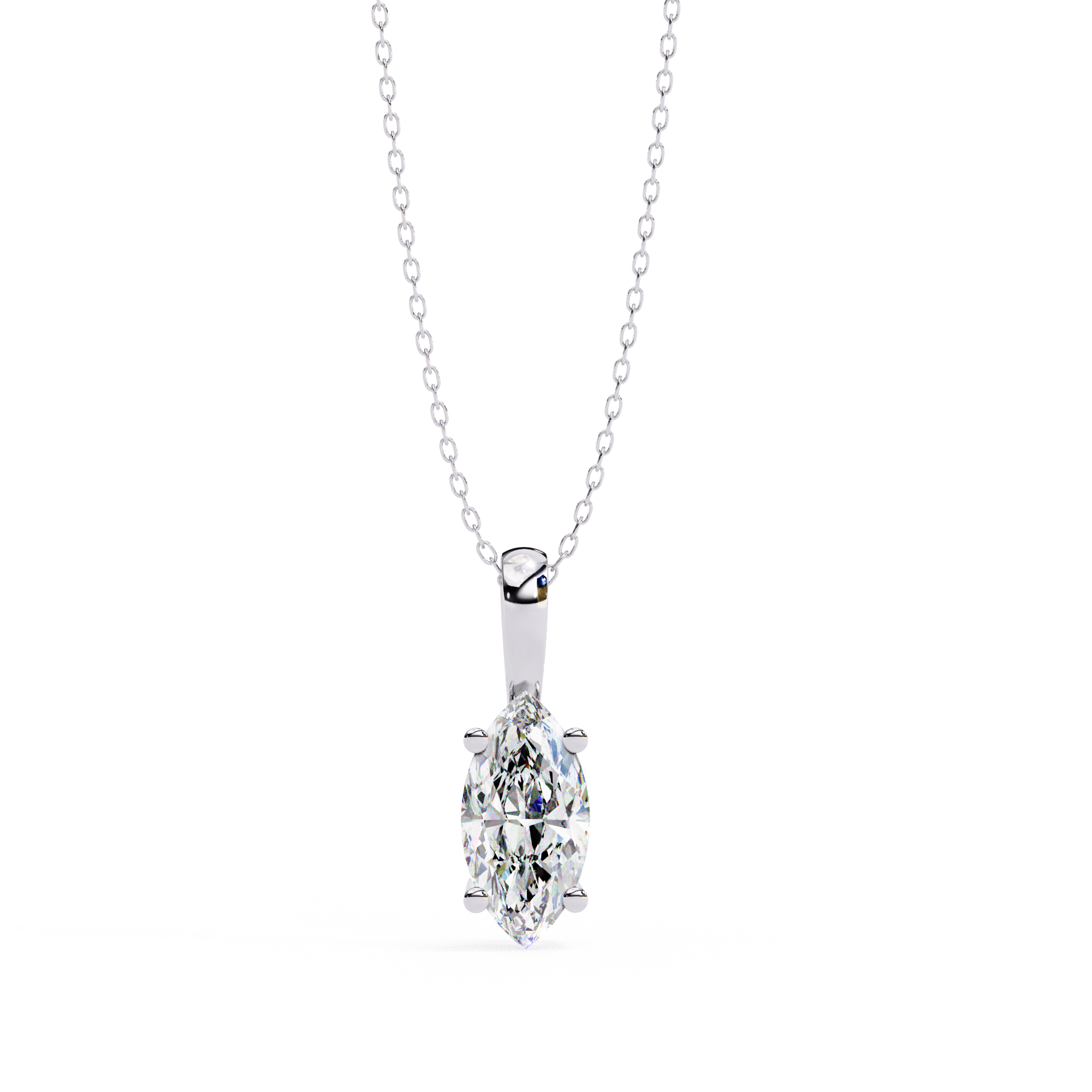 0.93 Ct Marquise Lab-Grown Diamond Pendant