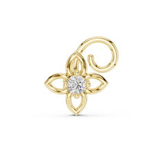 0.015ct GH/SI Natural Diamond Hip Hop Nose Pin – Minimal Sparkle