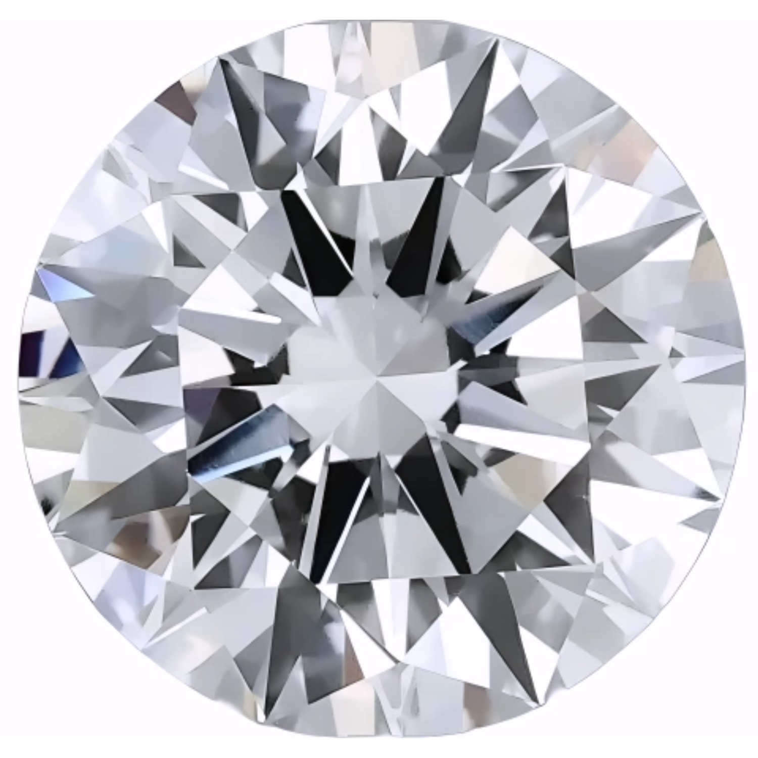 Radiant 2.08ct Round Lab Grown Diamond D VVS2
