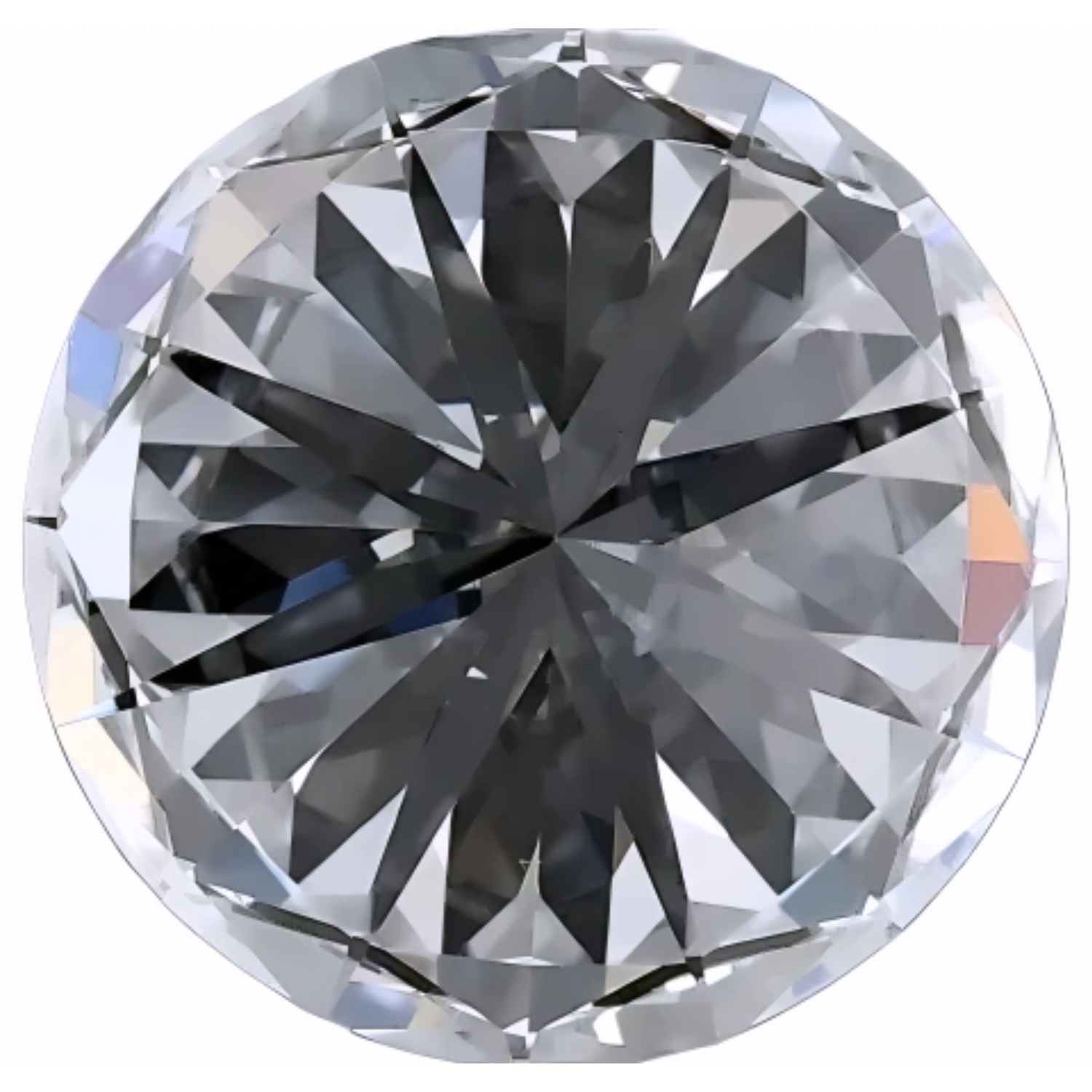 Radiant 2.08ct Round Lab Grown Diamond D VVS2
