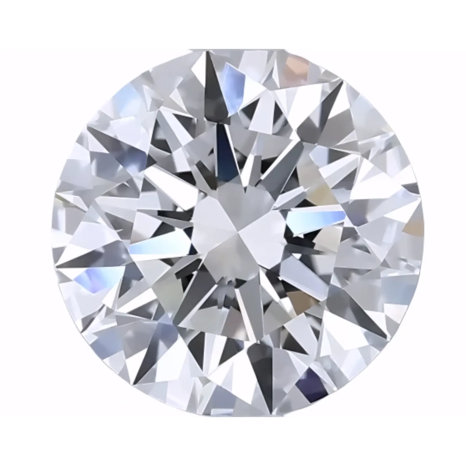 Brilliant 2.08ct Round Lab Grown Diamond D VVS2