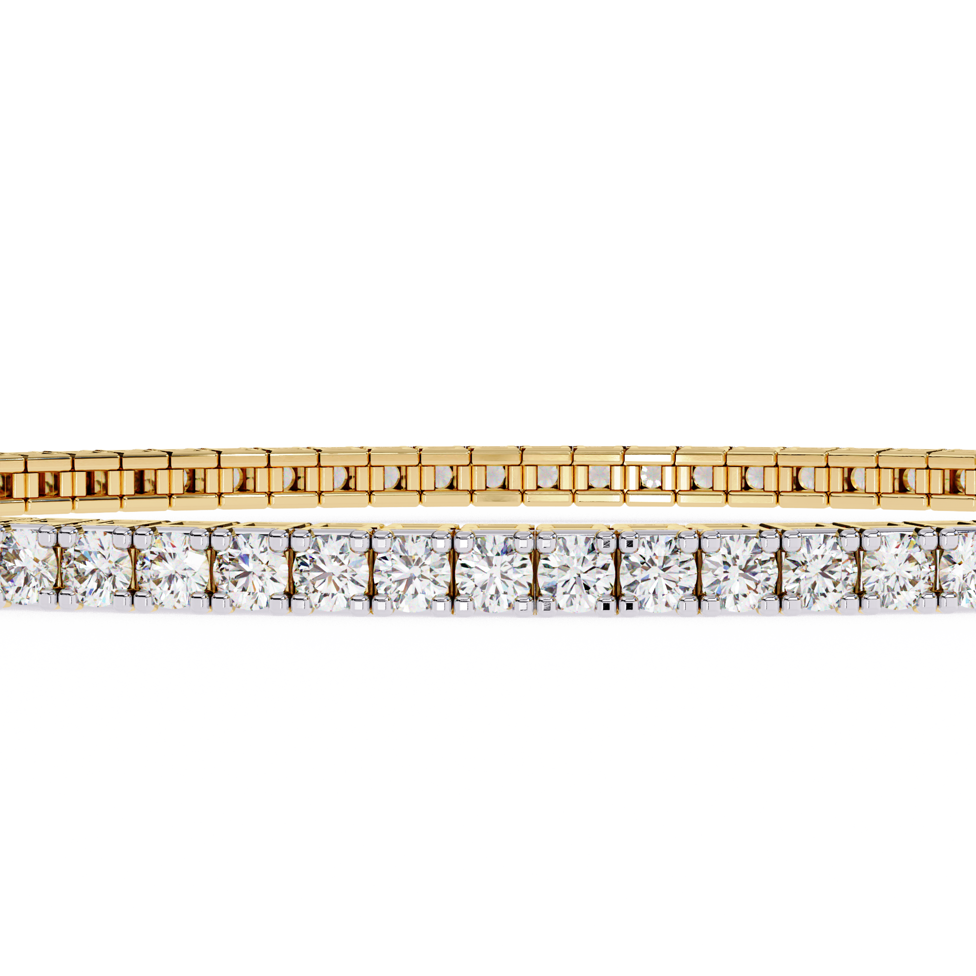 Solitairekart 1.92ct Round Cut Natural Diamond Tennis Bracelet-HI Color. VS-SI Clarity