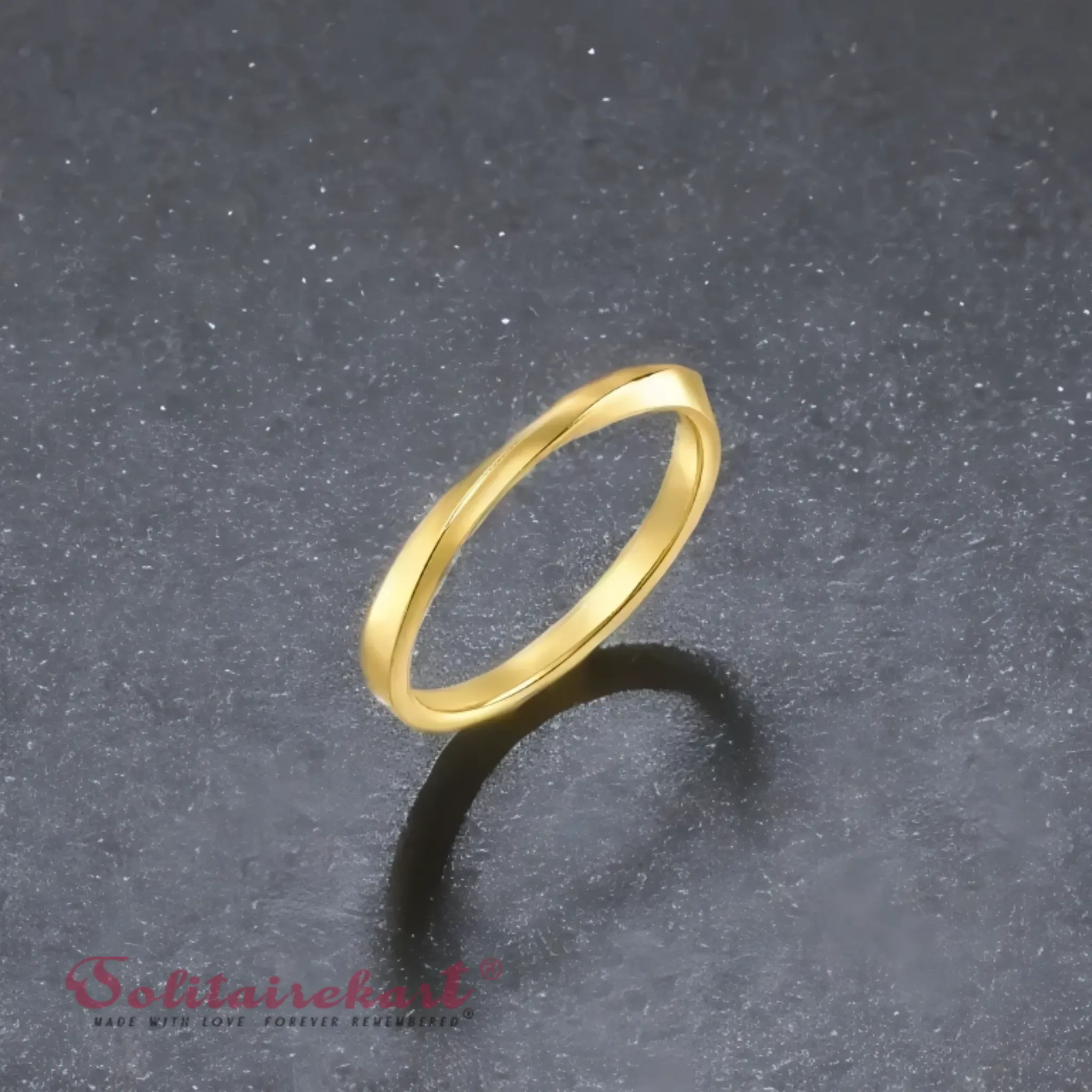 14K 1.72Grams Gold Couple Rings – Elegant Band Design