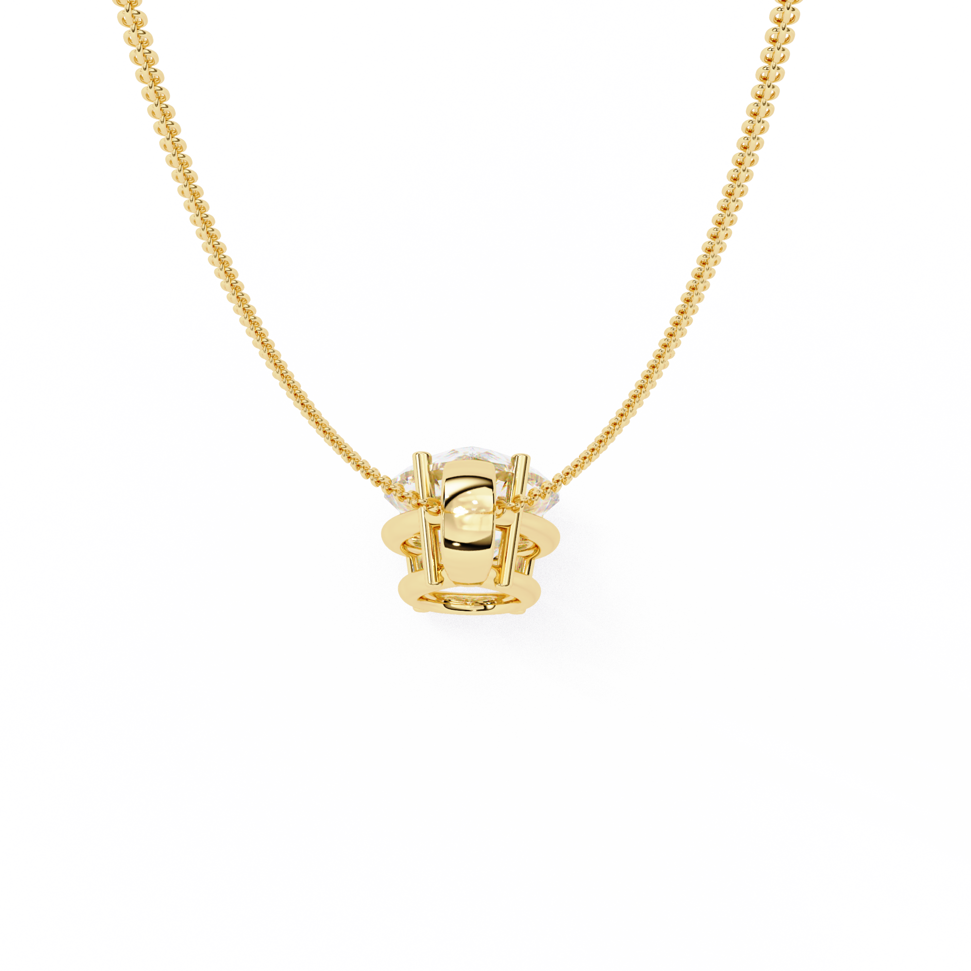 2.06 Carat Pear Shape Lab-Grown Diamond Pendant Necklace – E Color VVS2 Clarity