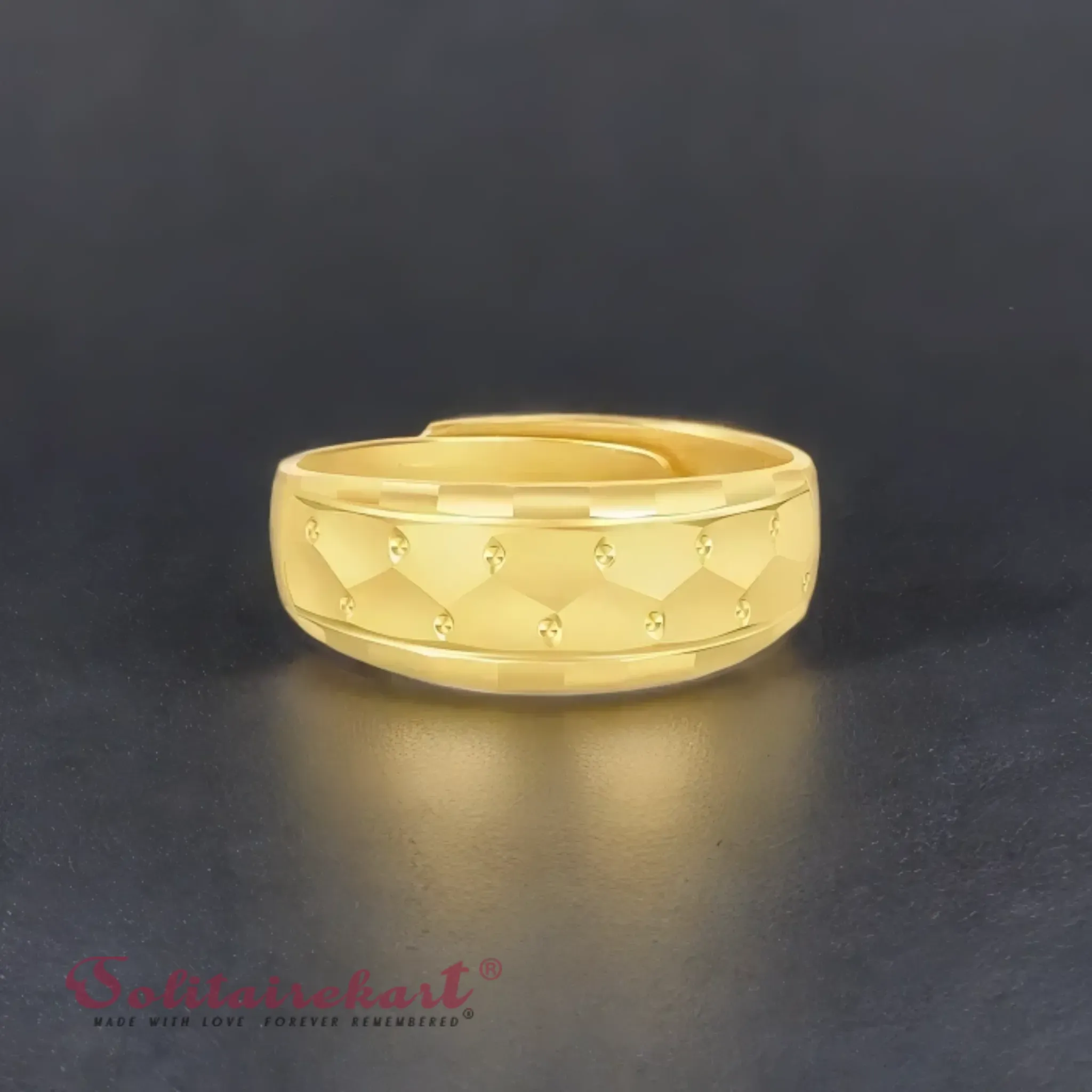 14K 7.19Grams Gold Couple Rings – Elegant Band Design