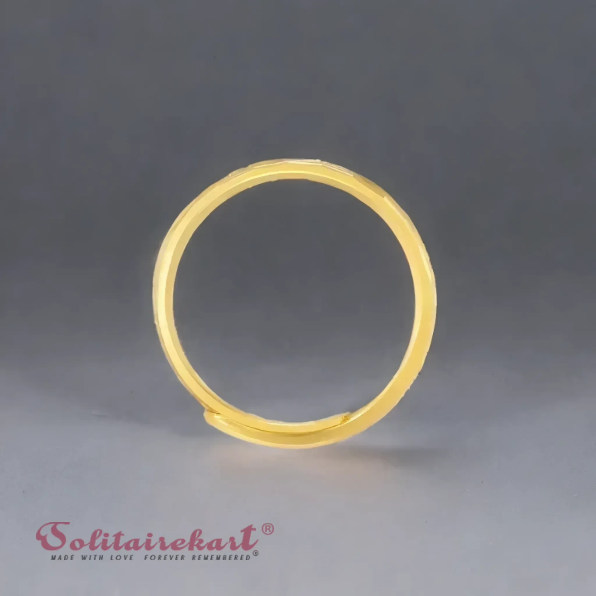 14K 7.19Grams Gold Couple Rings – Elegant Band Design