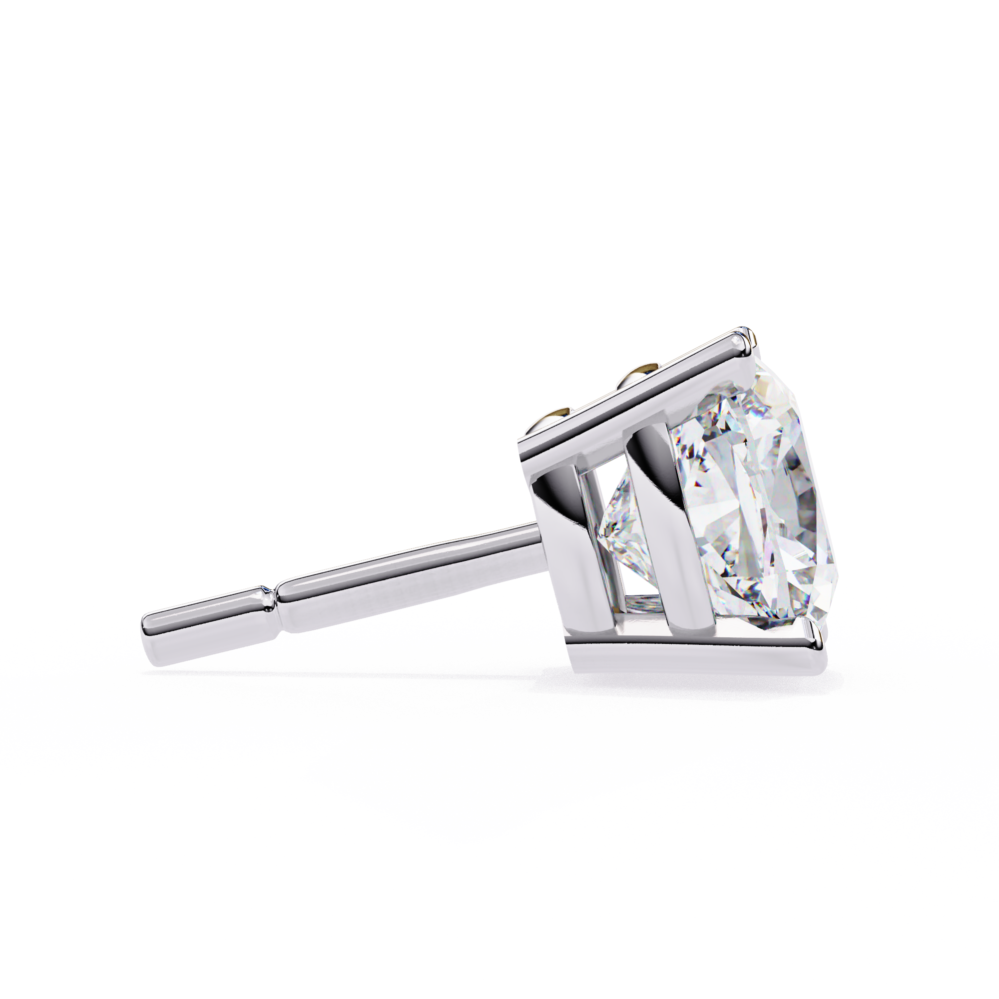 Solitairekart 2.33ct Cushion Diamond Stud Earrings