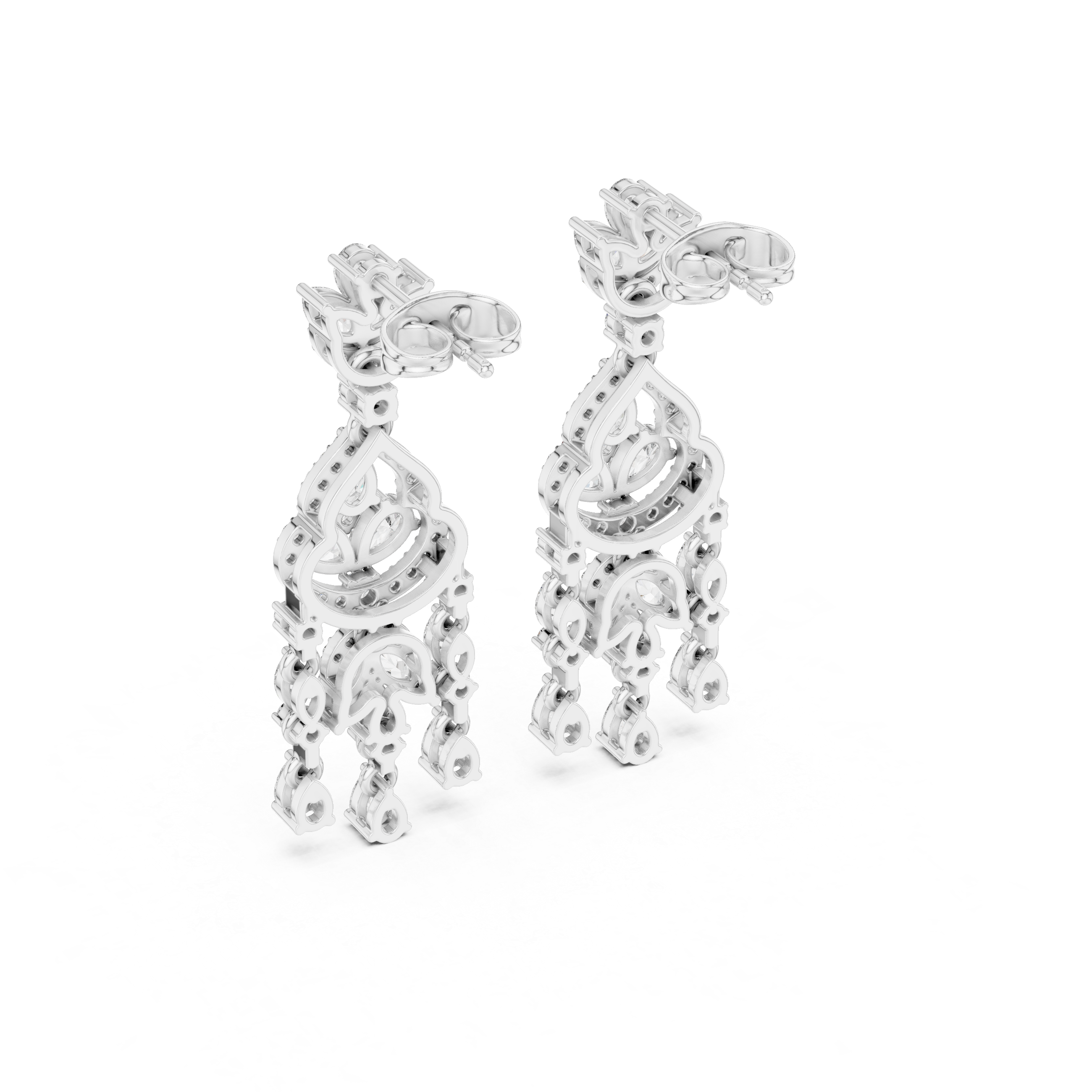 Natural Diamond Dangle Earrings 2.01ct – GH/VS Premium Quality