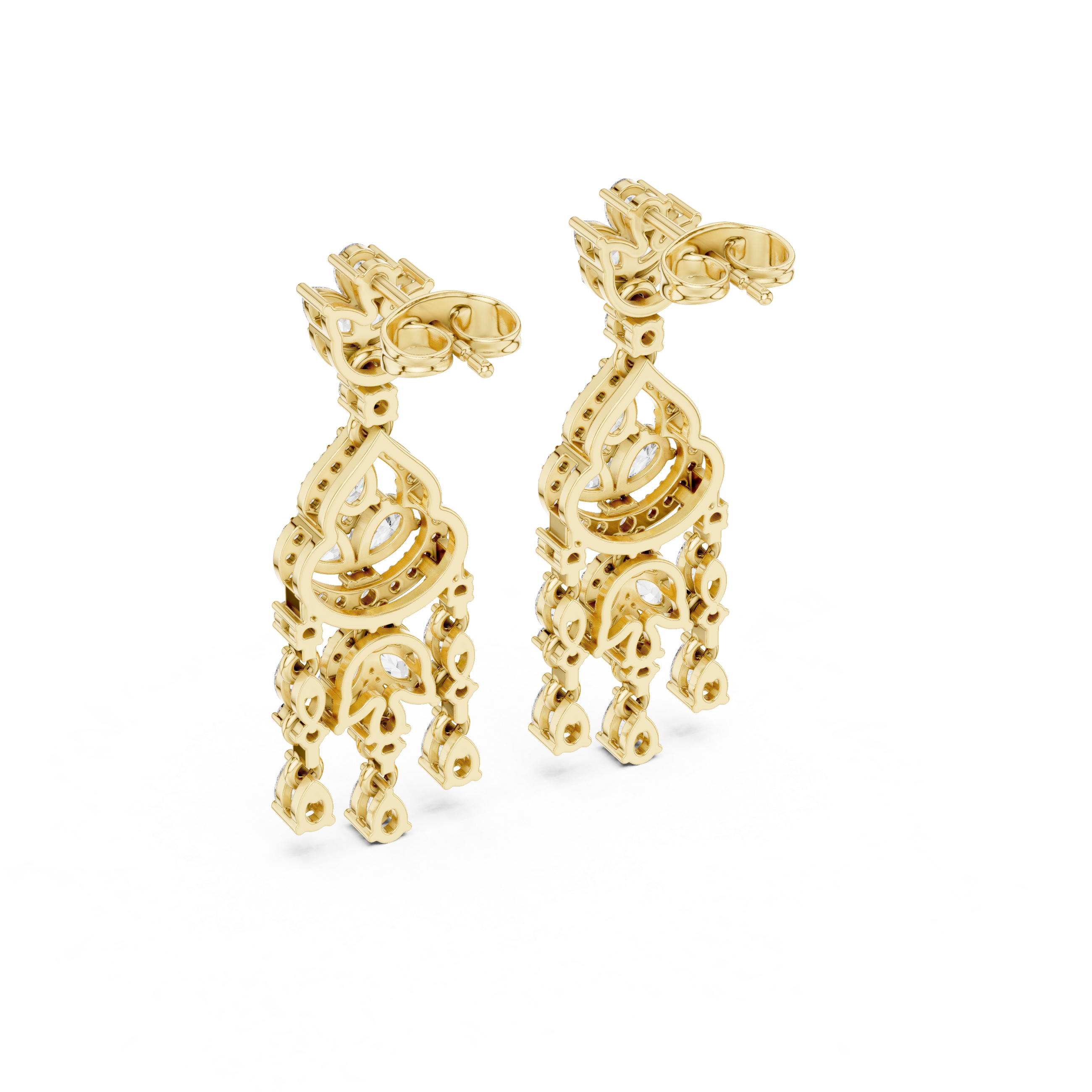 Natural Diamond Dangle Earrings 2.01ct – GH/VS Premium Quality