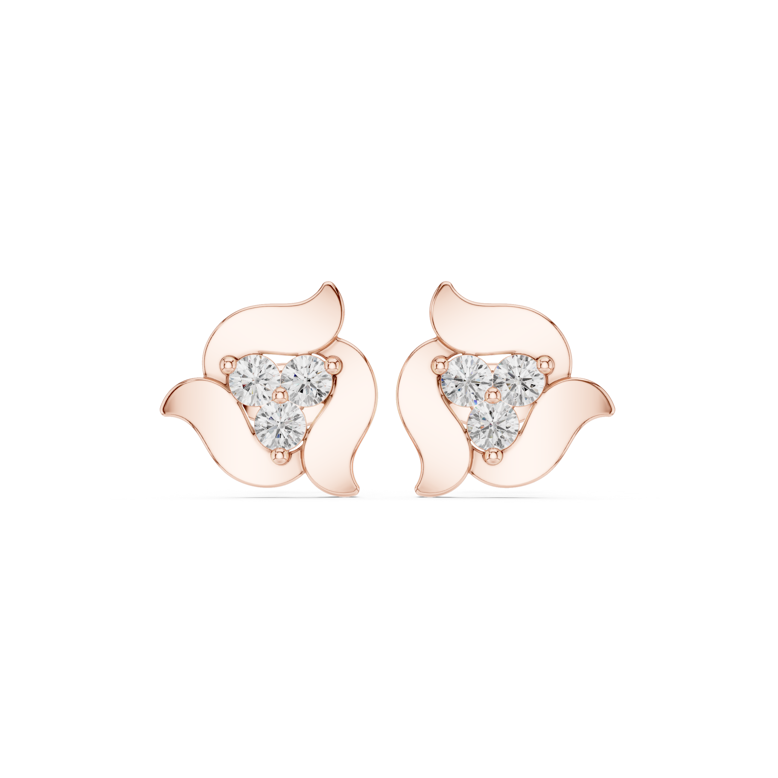 0.39ct Natural Diamond Stud Earrings – EF Color, VS Clarity