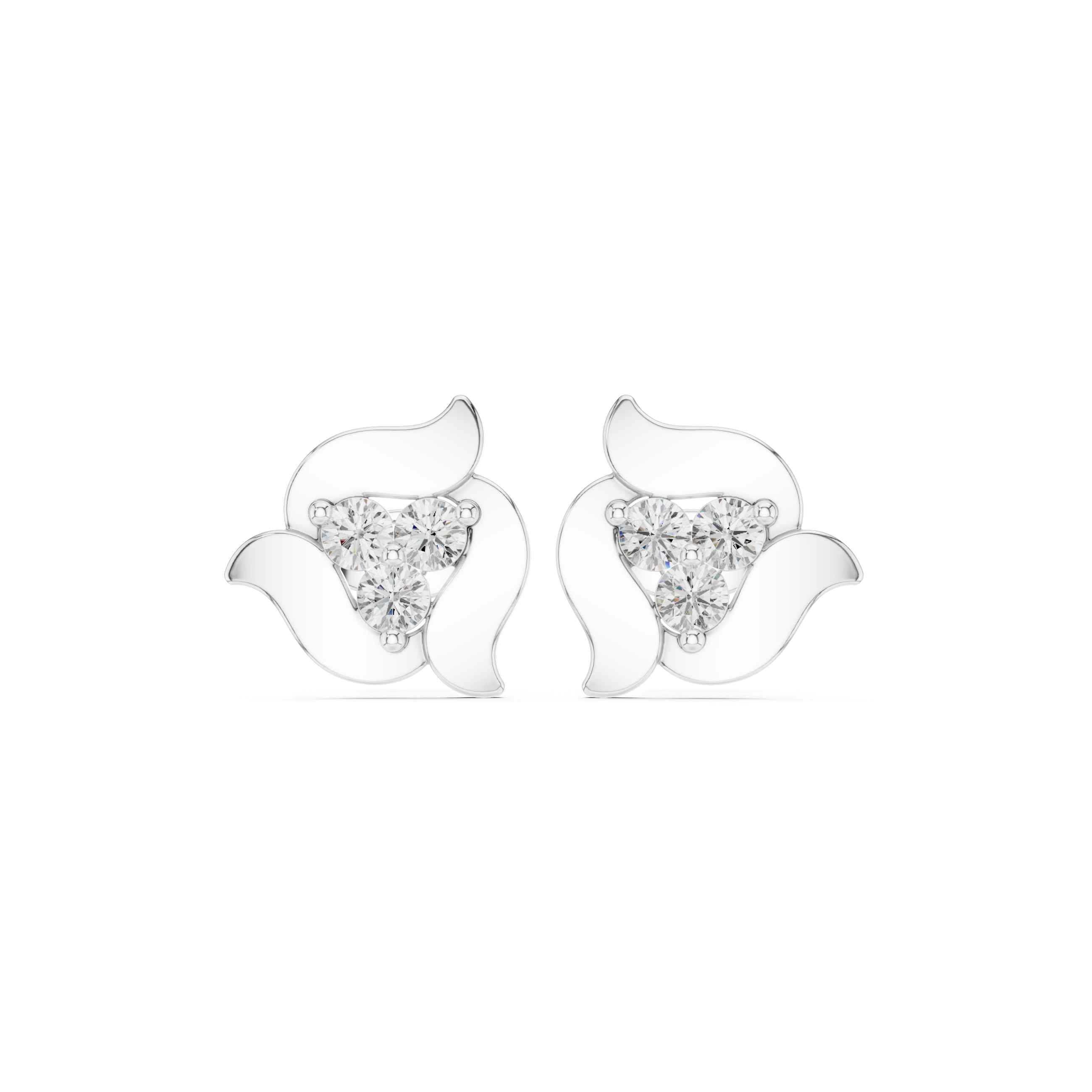 0.39ct Natural Diamond Stud Earrings – EF Color, VS Clarity