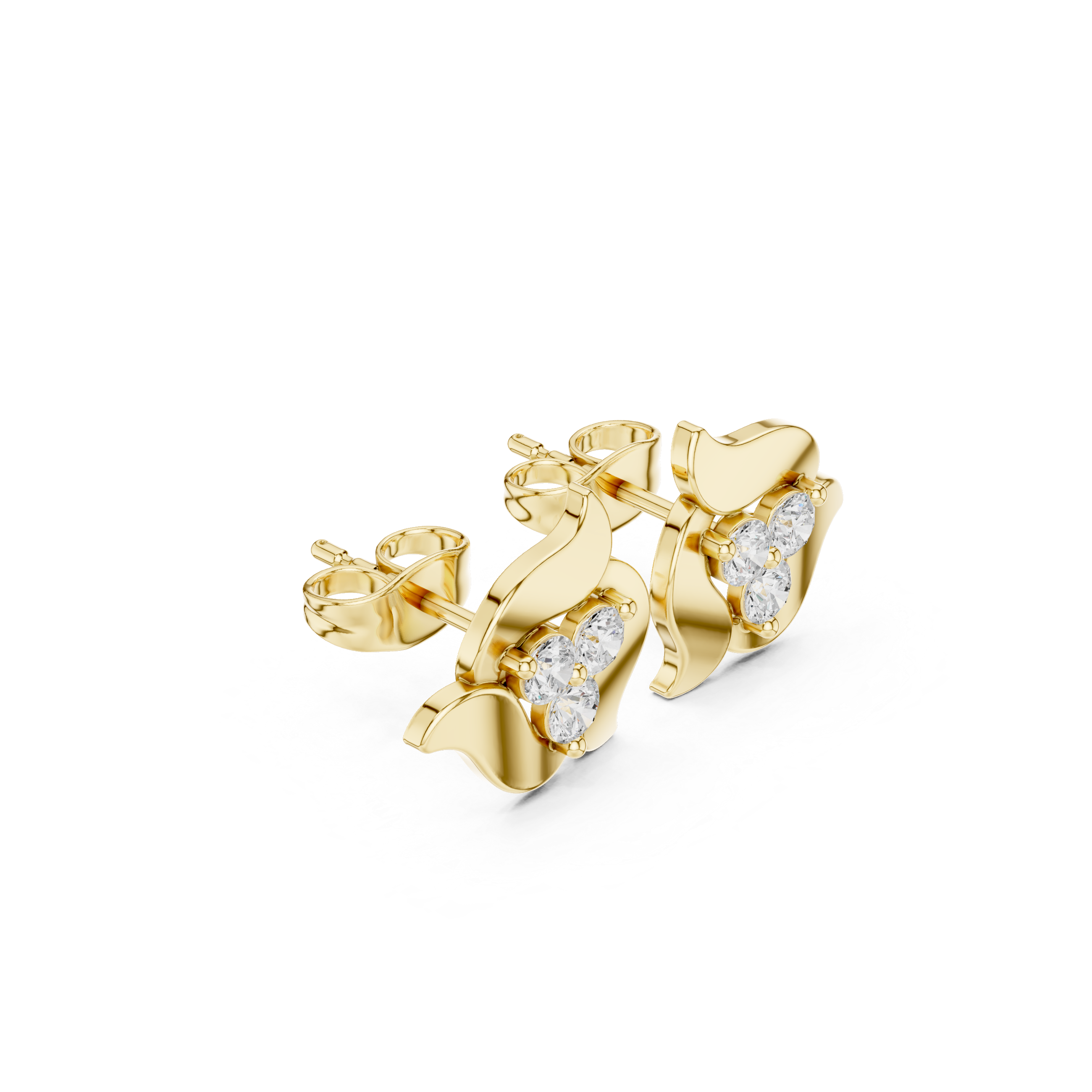 0.39ct Natural Diamond Stud Earrings – EF Color, VS Clarity