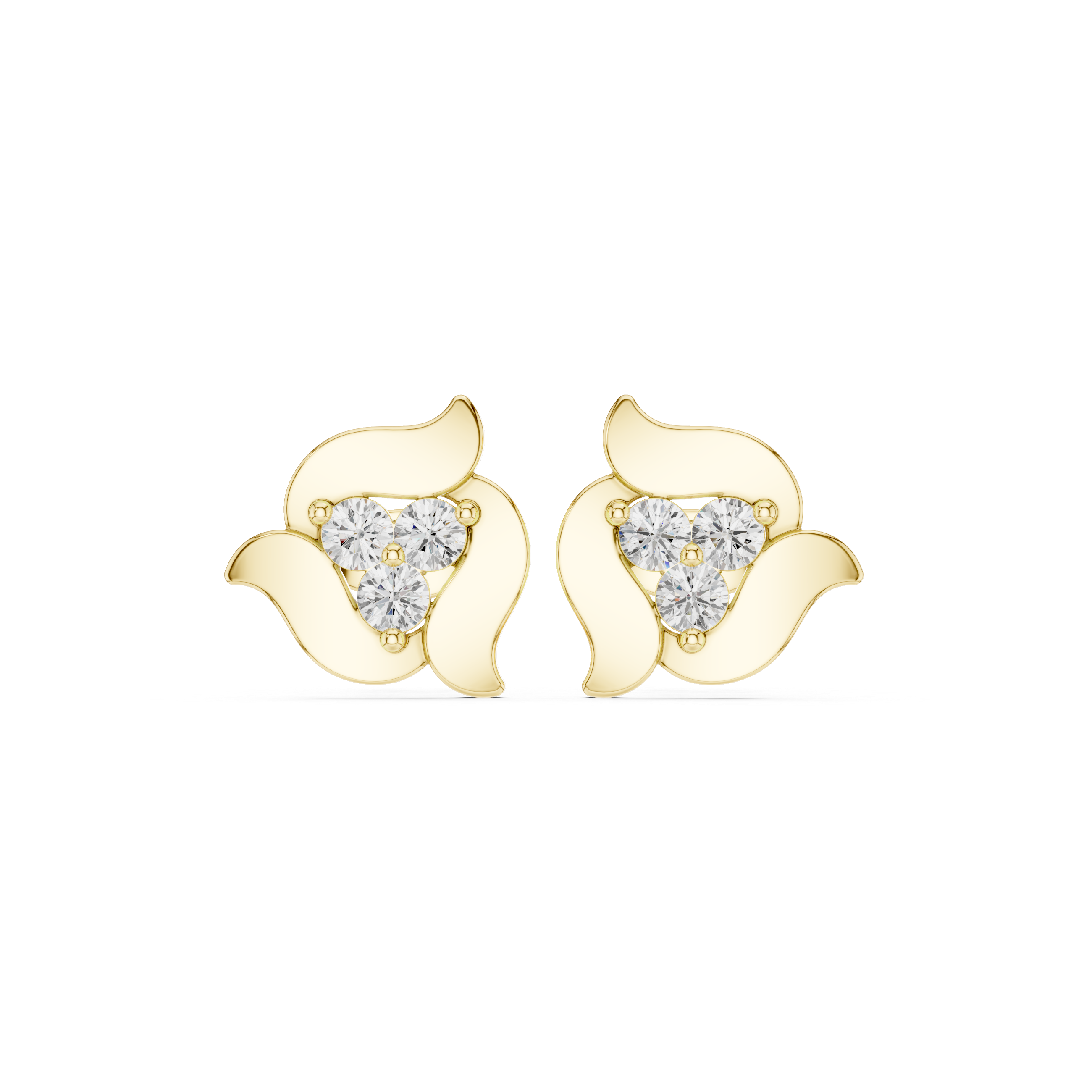 0.39ct Natural Diamond Stud Earrings – EF Color, VS Clarity