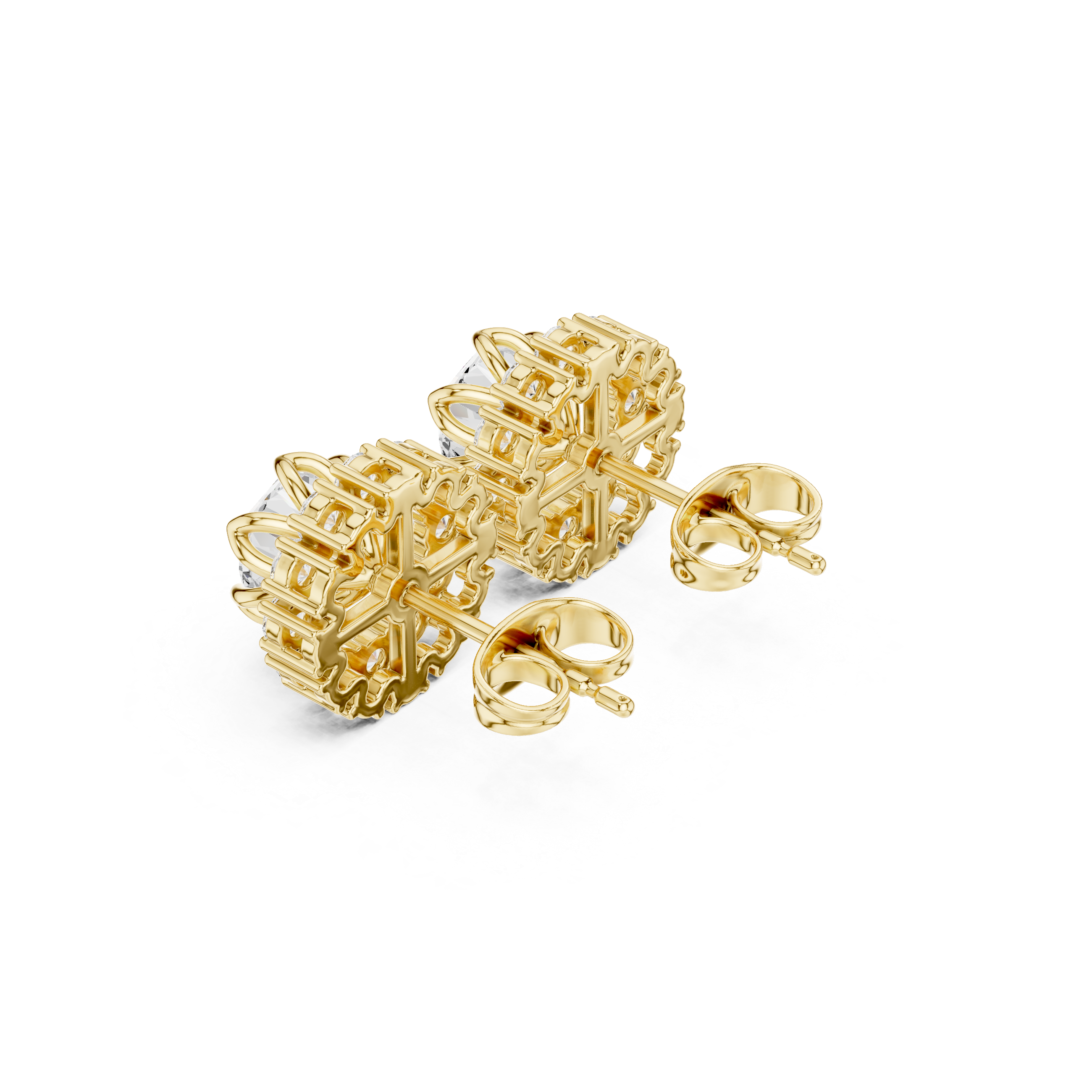 2.54ct Natural Diamond Stud Earrings – H Color, VS2 Clarity