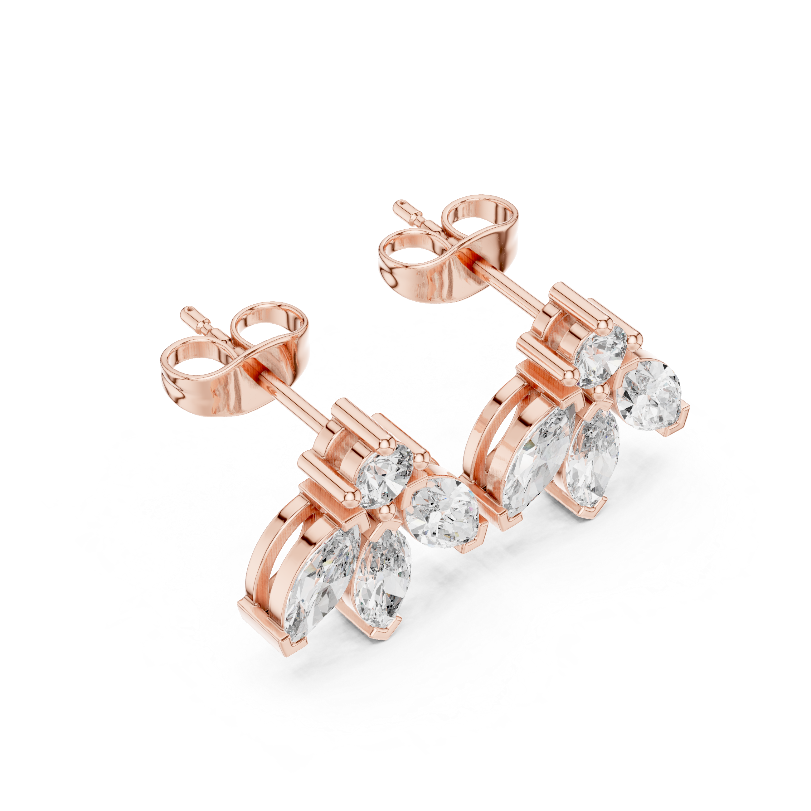 Elegant 1.58ct EF/VS Natural Diamond Drops – Round & Oval Cut