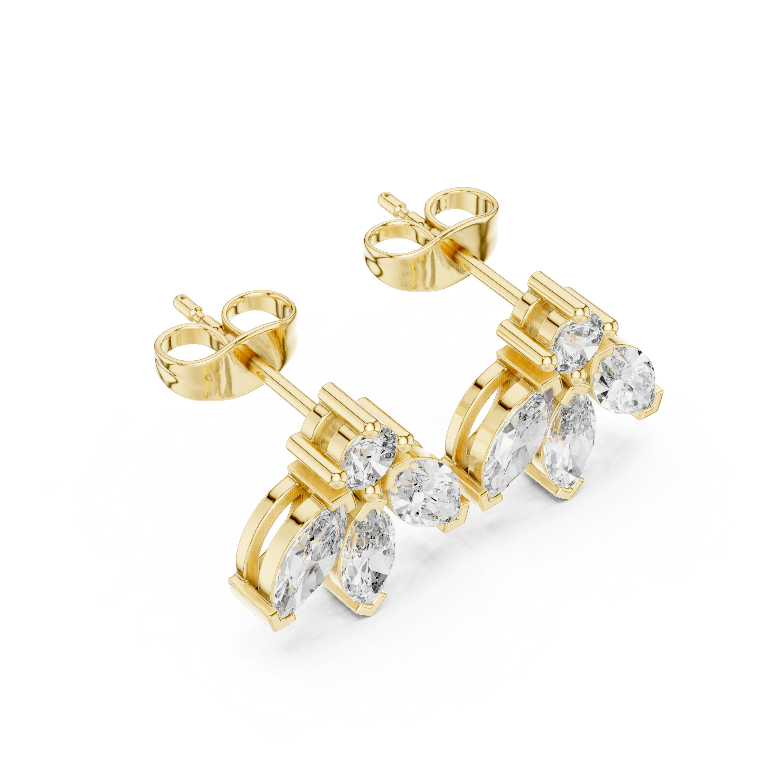 Elegant 1.58ct EF/VS Natural Diamond Drops – Round & Oval Cut