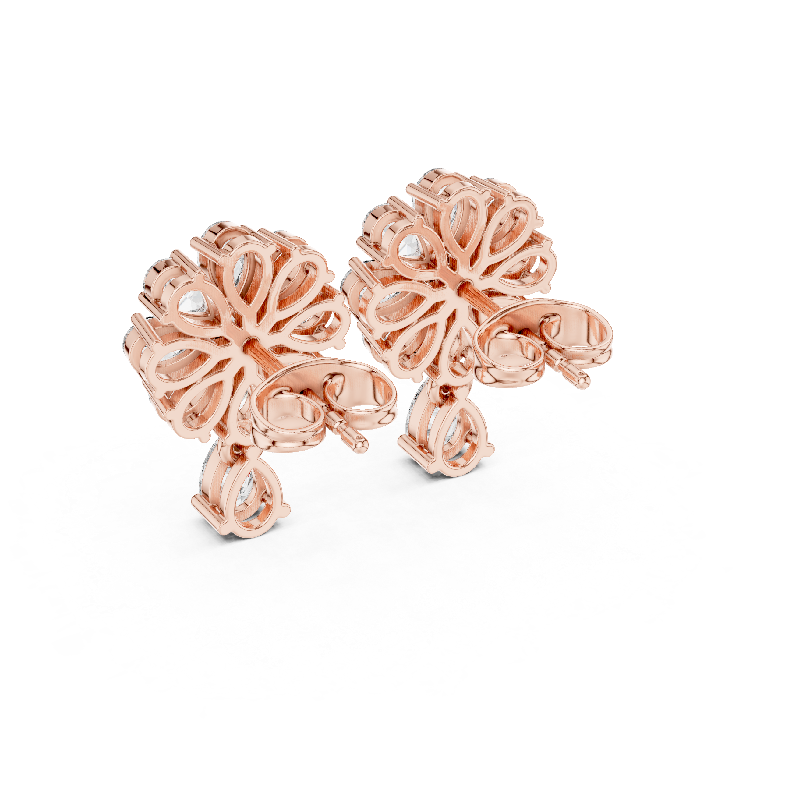 Elegant 1.73ct EF/VS Natural Diamond Drops – Round & Pear Cut