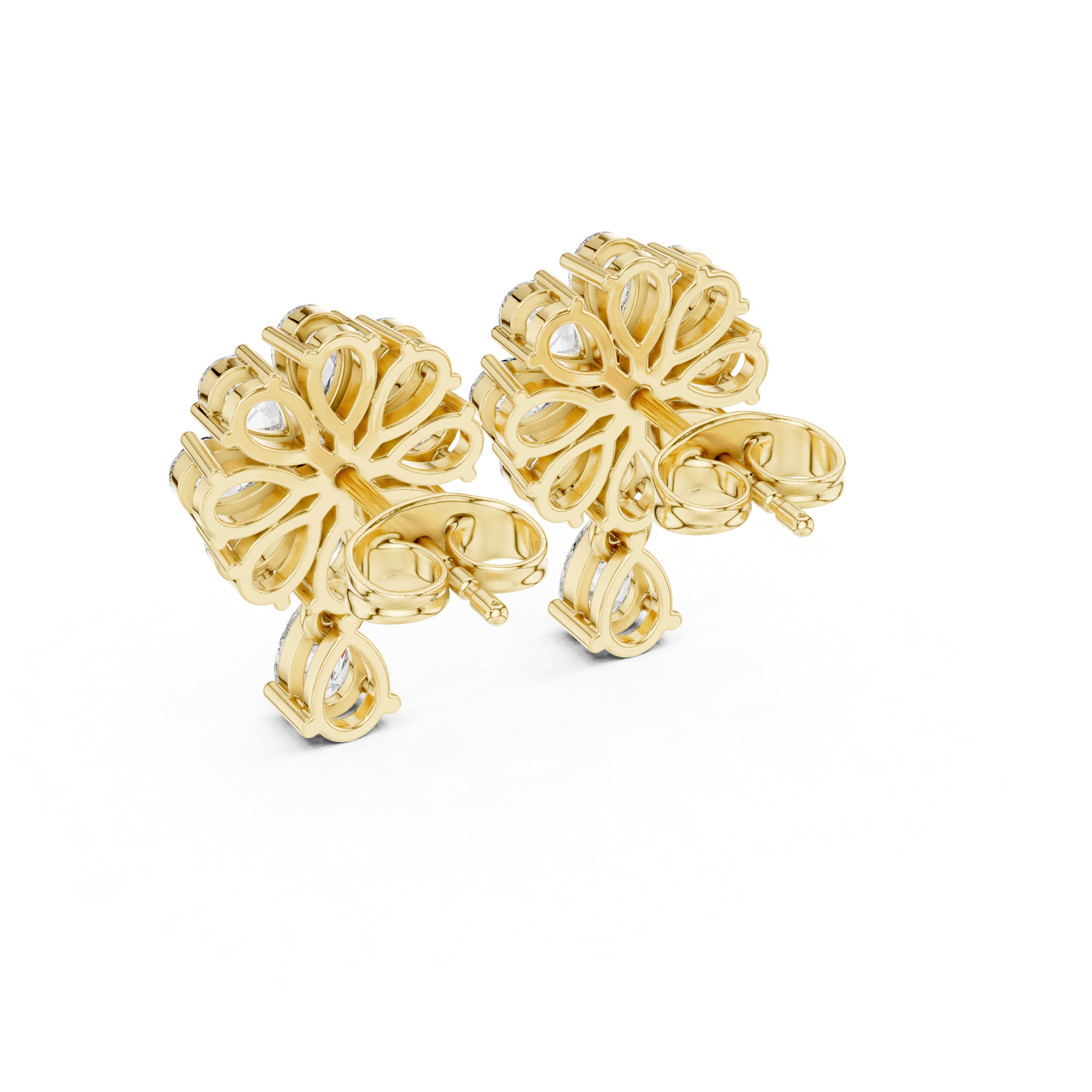 Elegant 1.73ct EF/VS Natural Diamond Drops – Round & Pear Cut