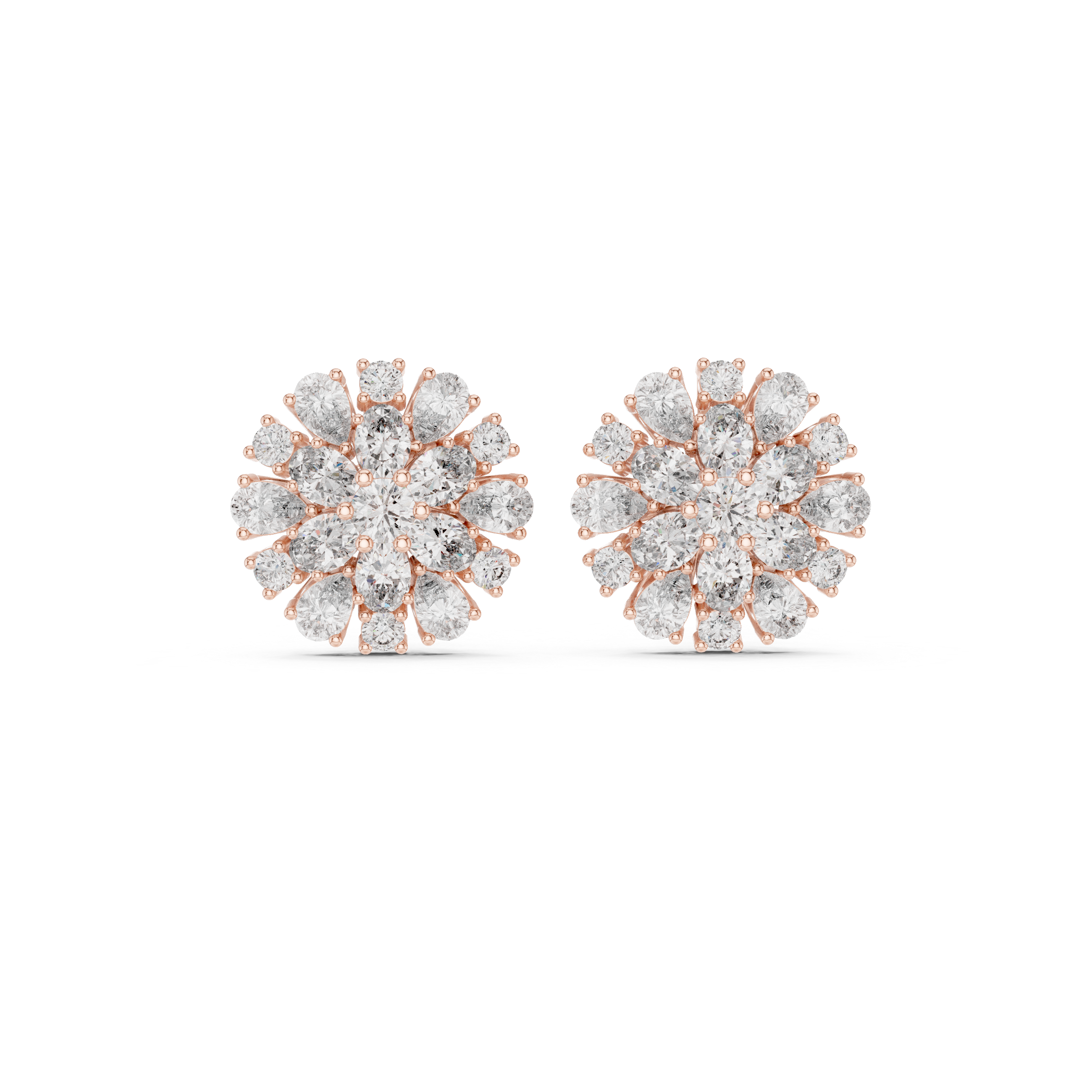2.65 Carat Natural Diamond Multi-Shape Stud Earrings – IJ Color, VS Clarity
