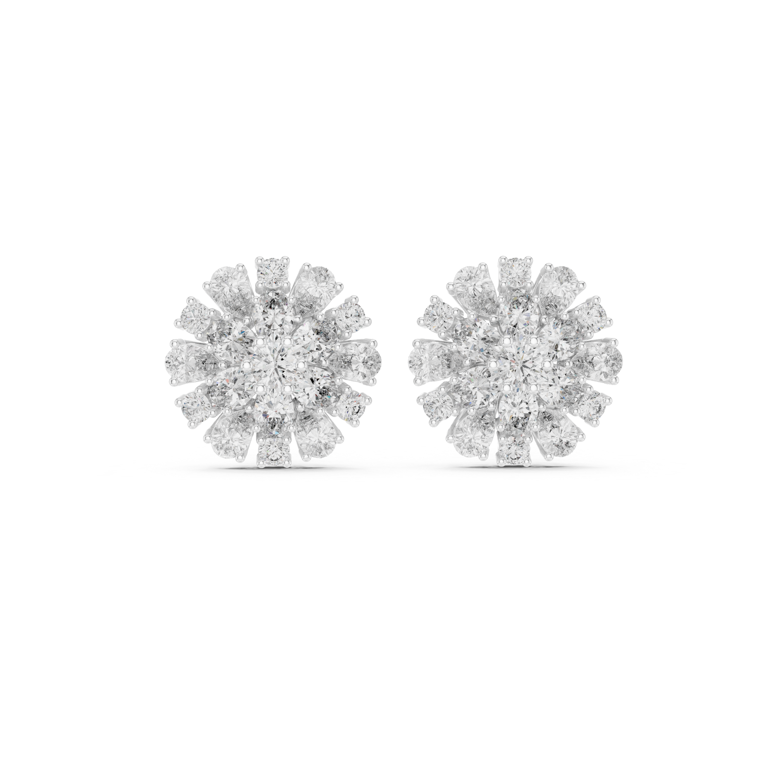 2.65 Carat Natural Diamond Multi-Shape Stud Earrings – IJ Color, VS Clarity