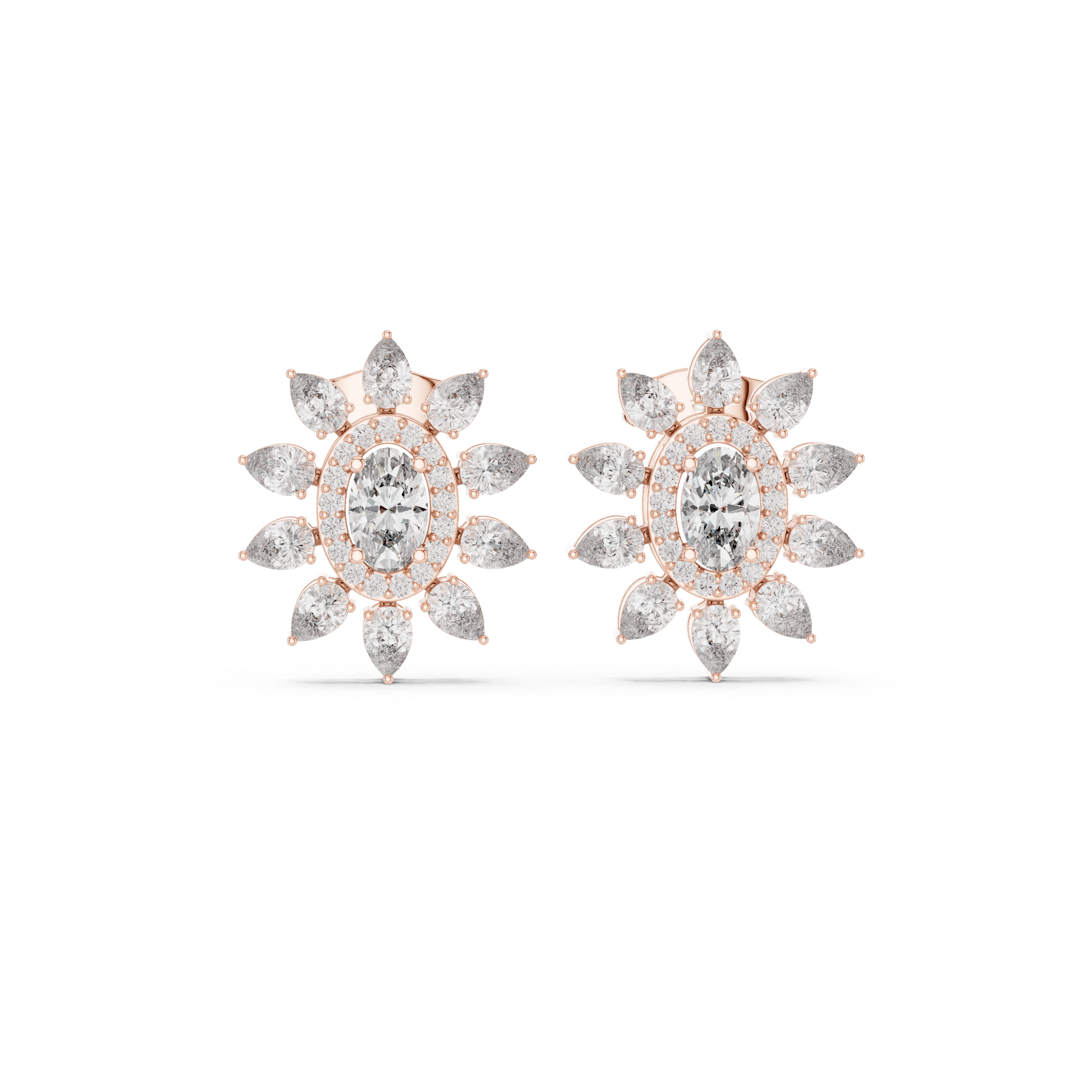 1.5 Carat Natural Diamond Multi-Shape Stud Earrings – H Color, VS1 Clarity