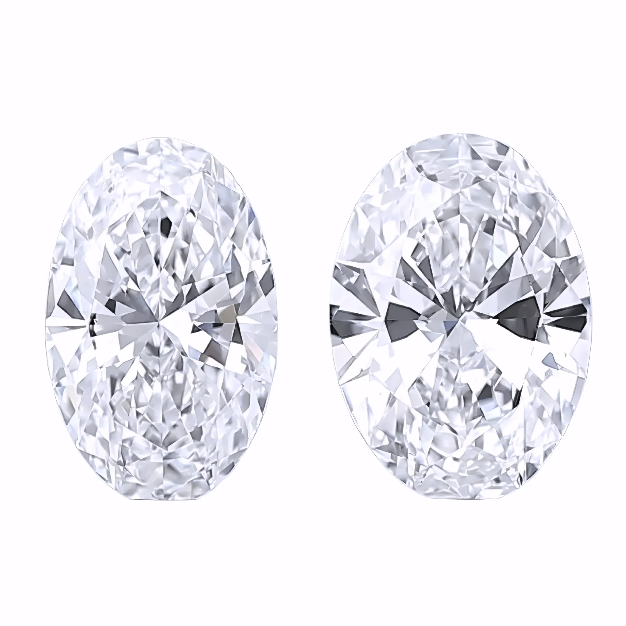 Solitairekart 1+1 Carat D Color, VS1 Clarity Combo Lab Grown Diamond For Studs