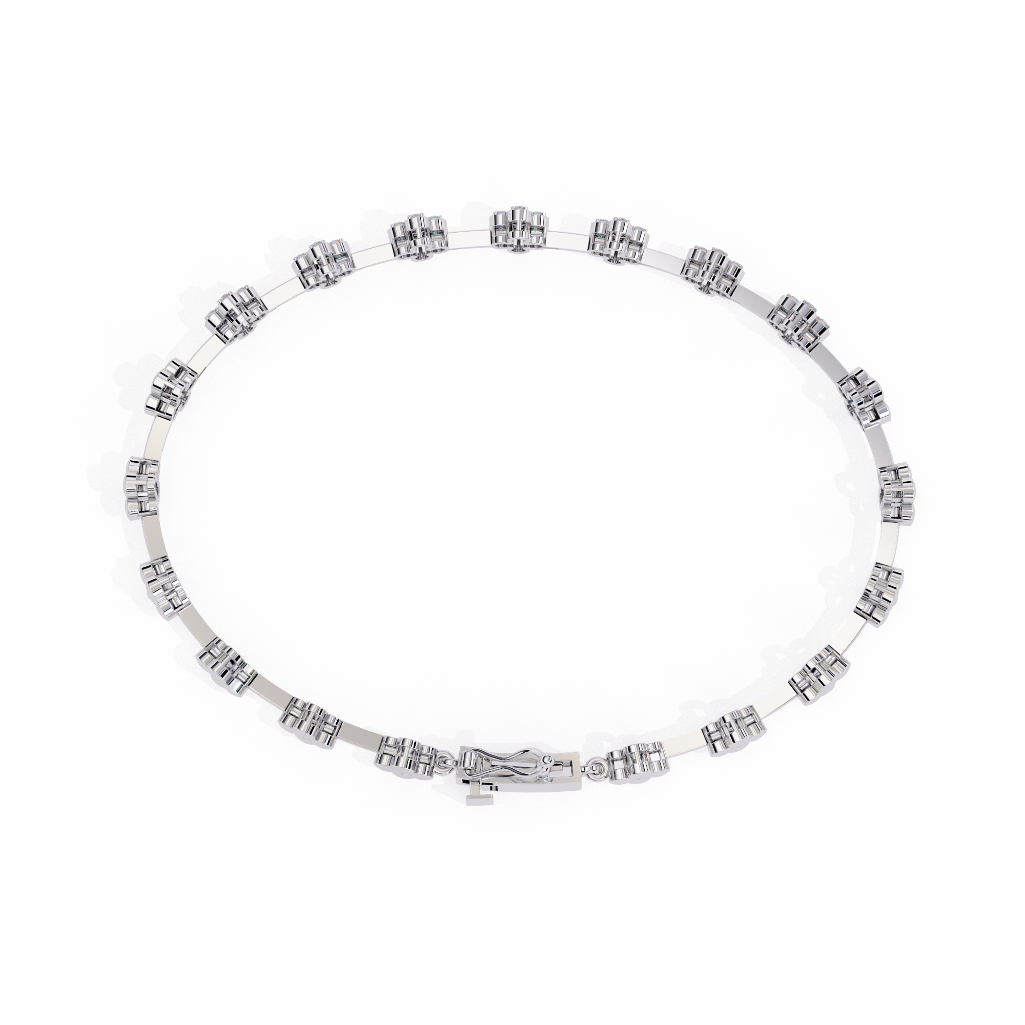 Solitairekart 0.23ct Flora Diamond Tennis Bracelet-HI Color, VS-SI Clarity